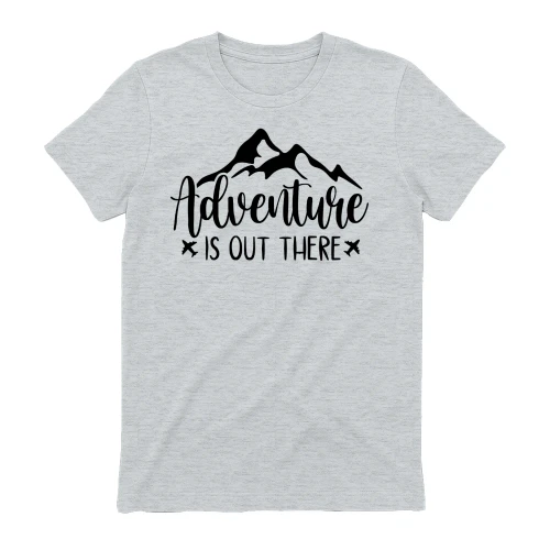 Adventure Is Out There Mountain Silhouette Airplane Travel Design