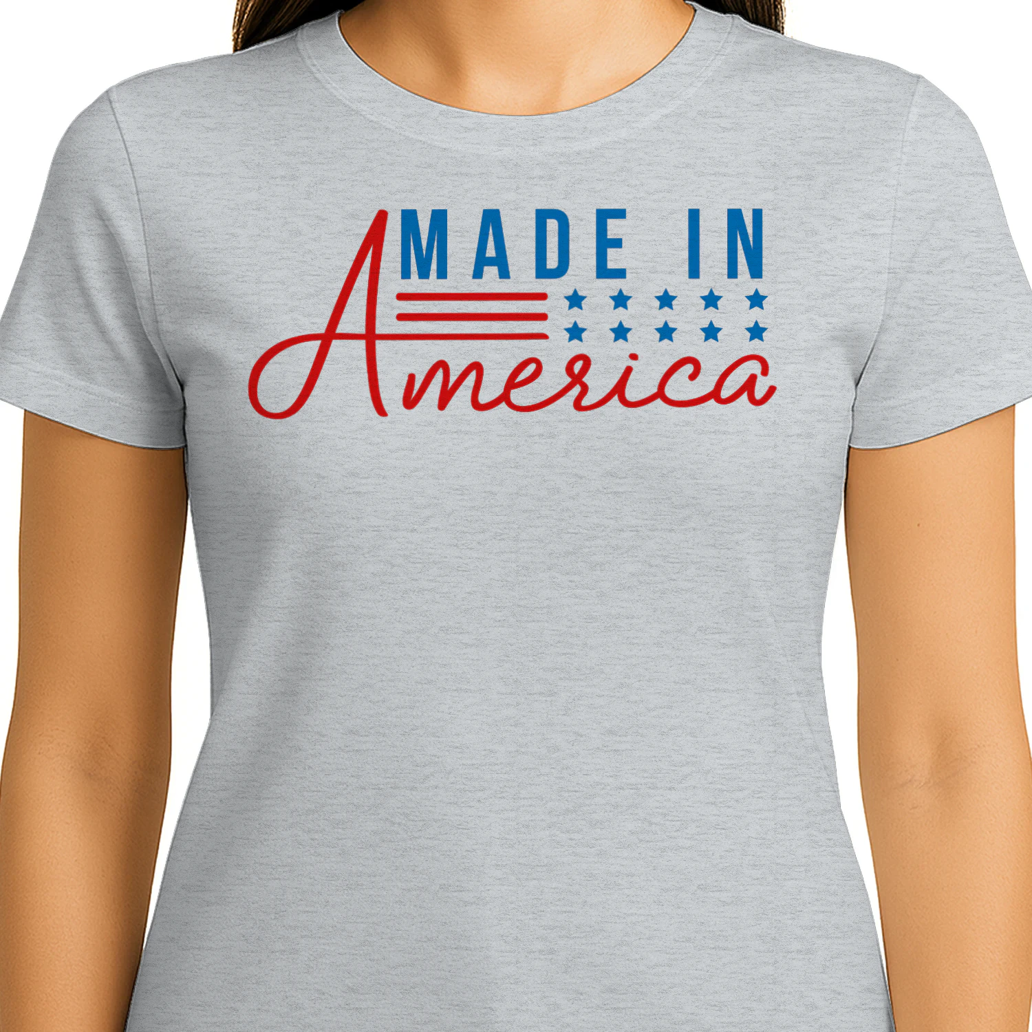 Made In America Patriotic Red White Blue - Fourth Of July Graphic