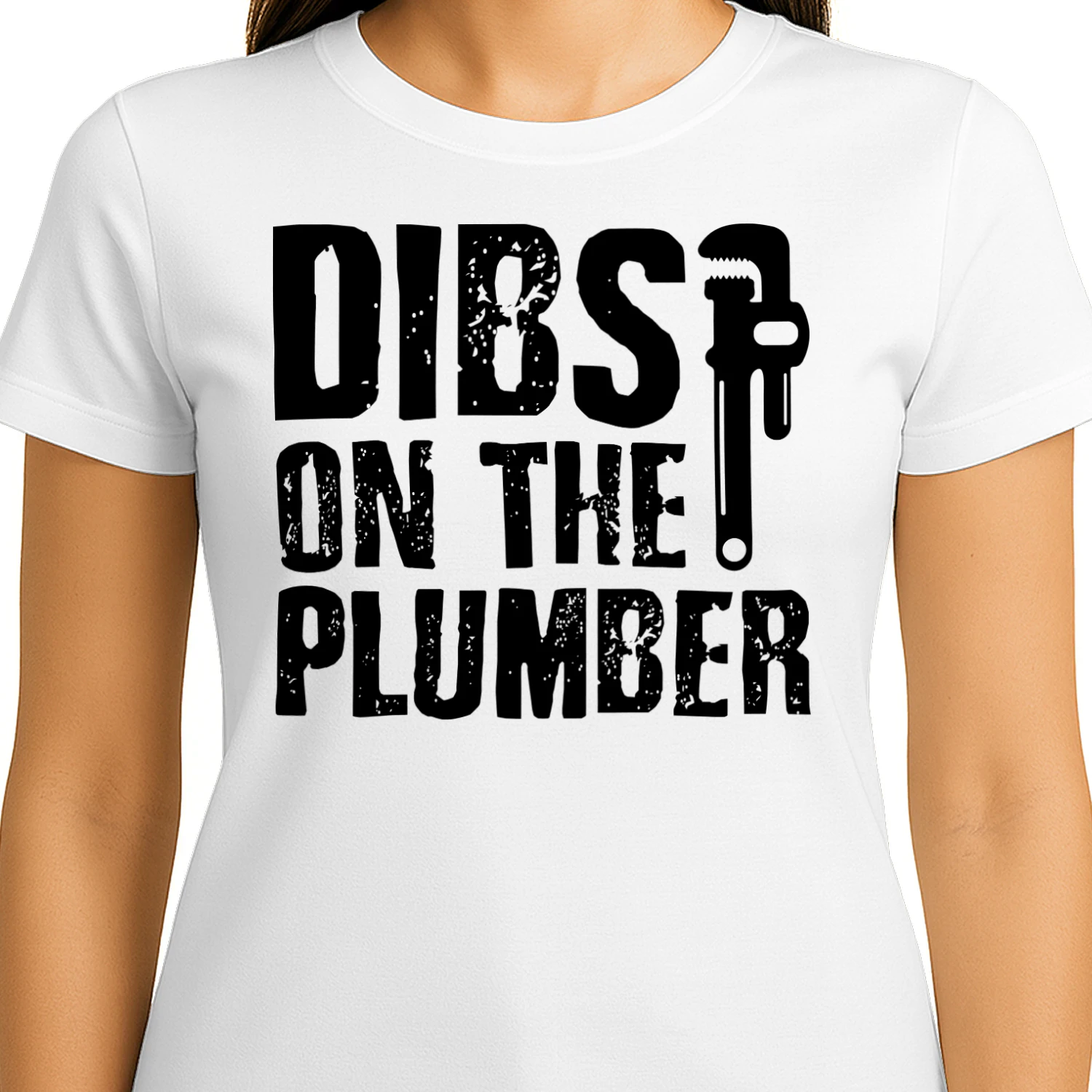 Dibs On The Plumber Cute Husband Wife Trade Pride Design