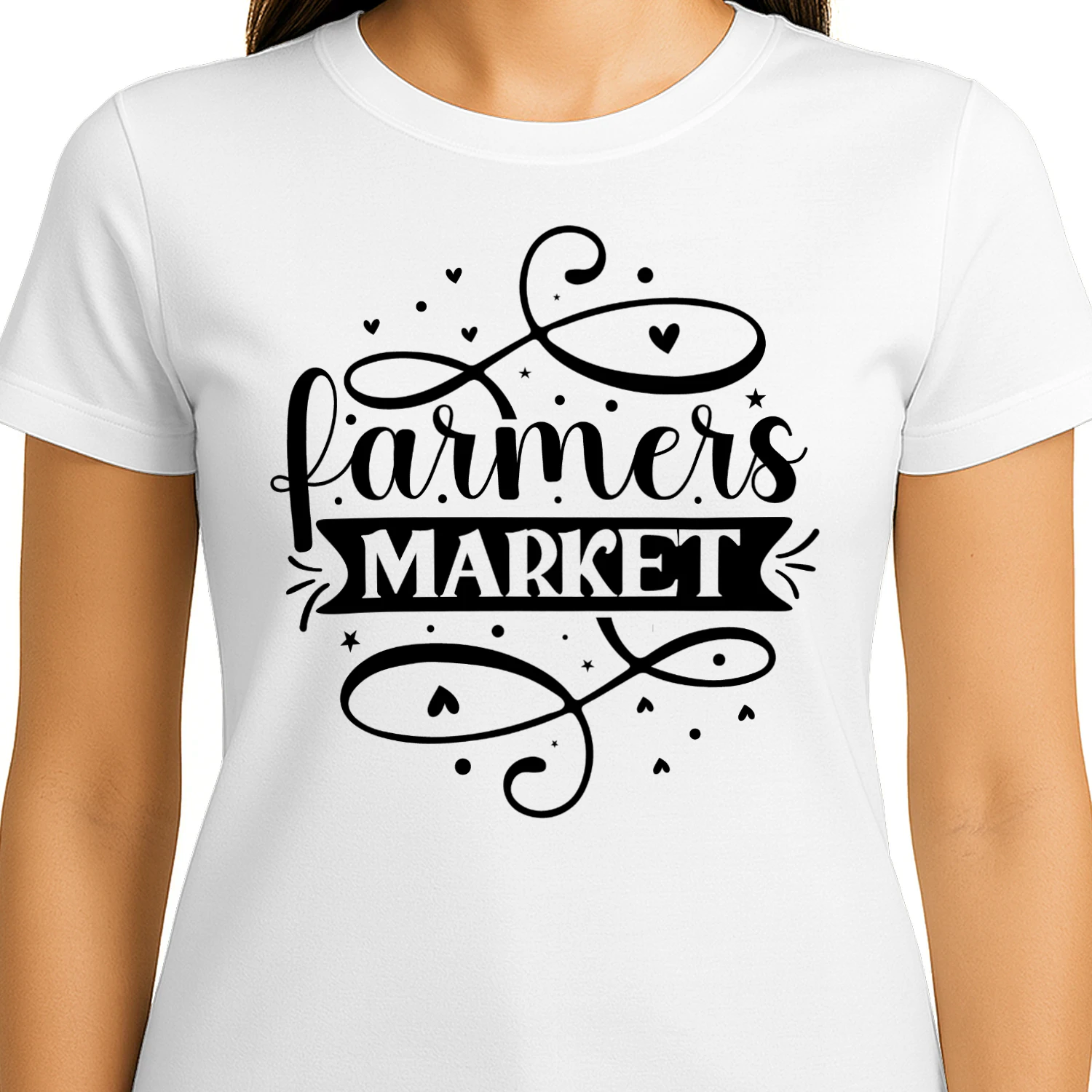 Market Minimalist White Bold Typography Streetwear Graphic Design