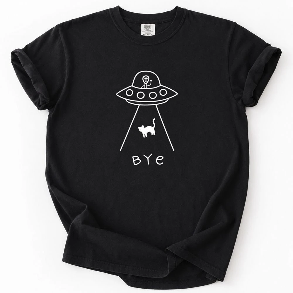 Alien Cat Abduction T-Shirt