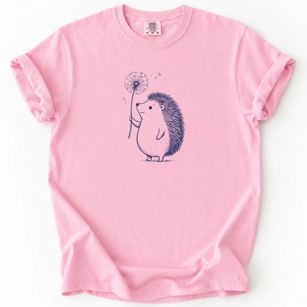 Cute Hedgehog Dandelion T-Shirt