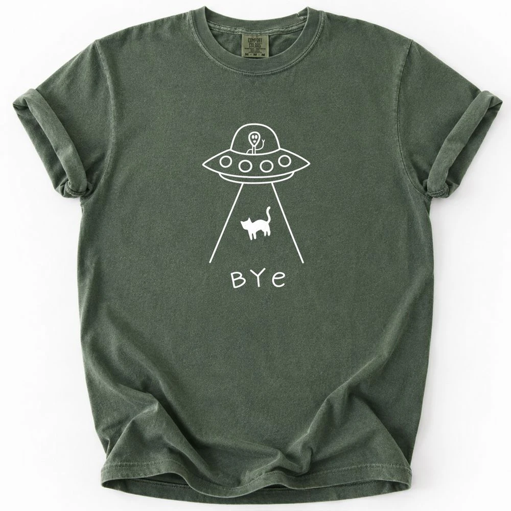 Alien Cat Abduction T-Shirt