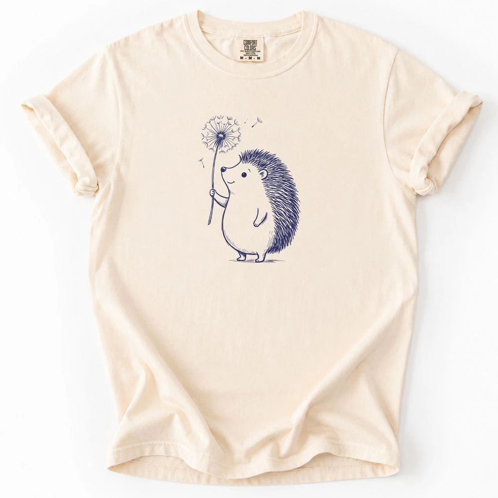 Cute Hedgehog Dandelion T-Shirt
