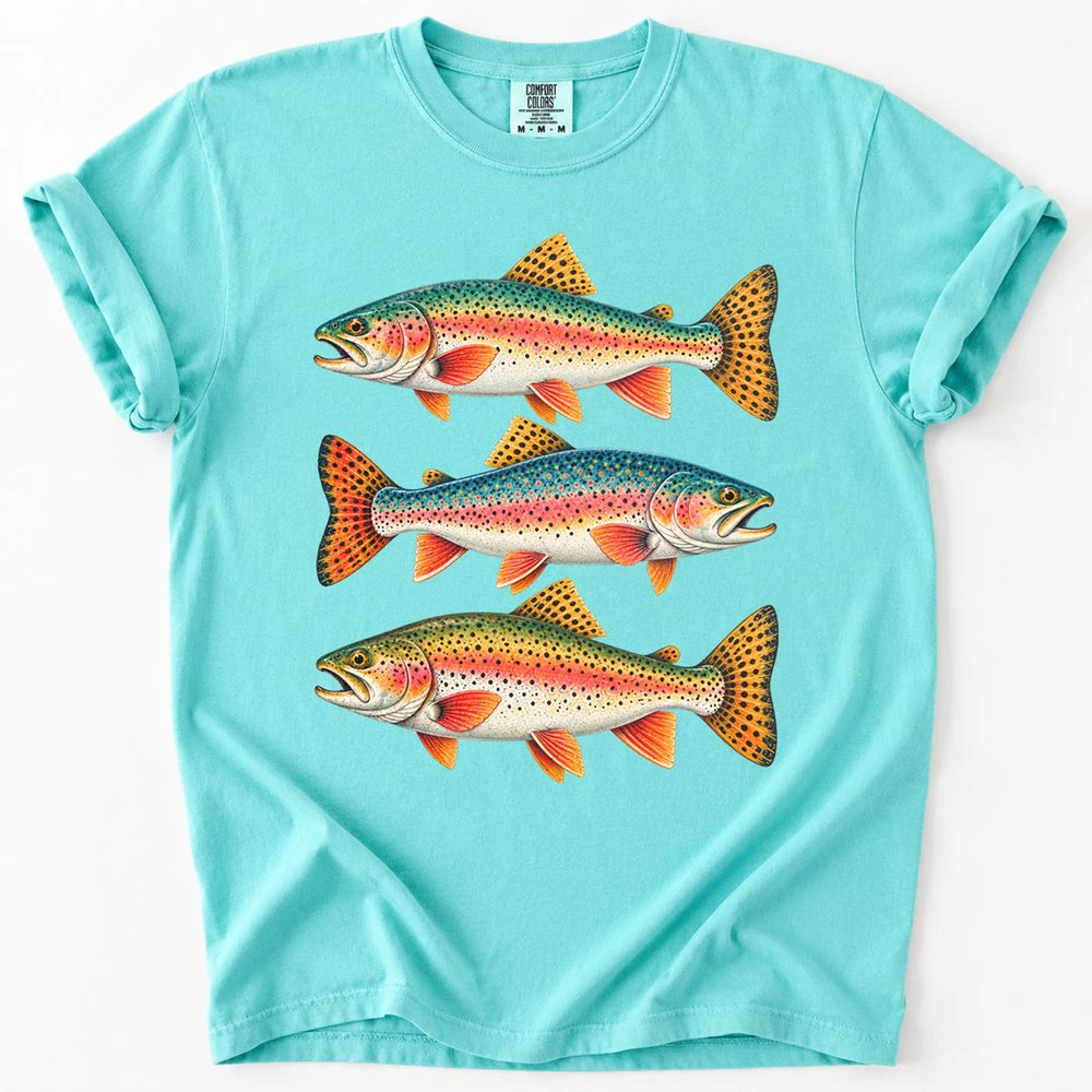 Vintage Rainbow Trout Graphic T-Shirt