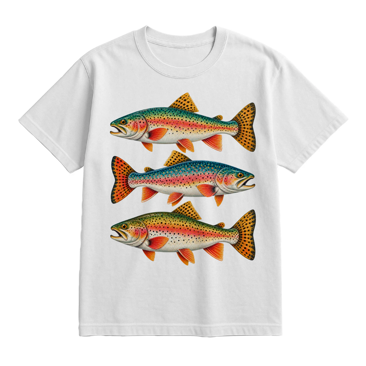 Vintage Rainbow Trout Graphic T-Shirt
