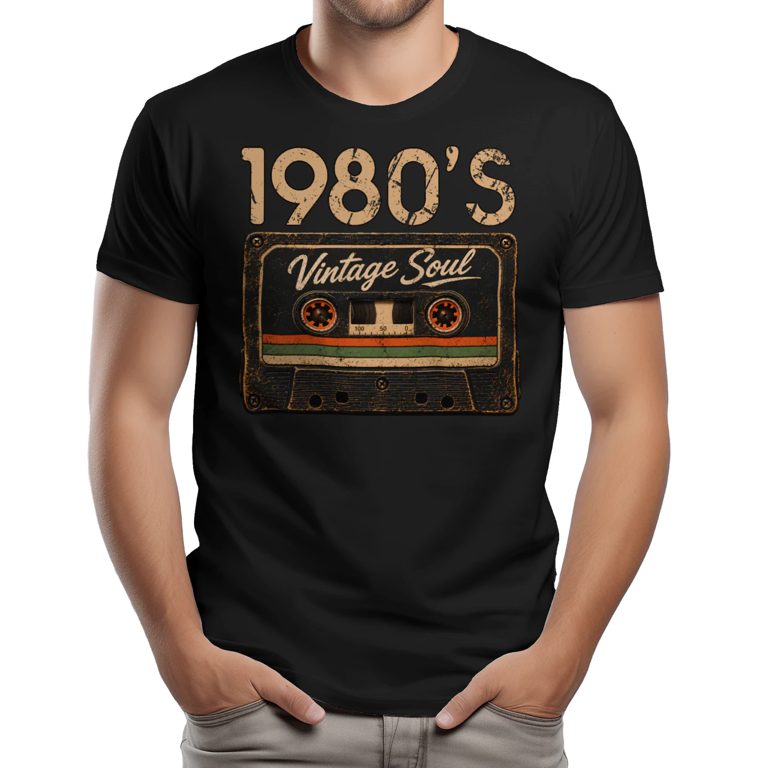 1980’s Vintage Soul Retro Cassette | 80s Music Graphic Design
