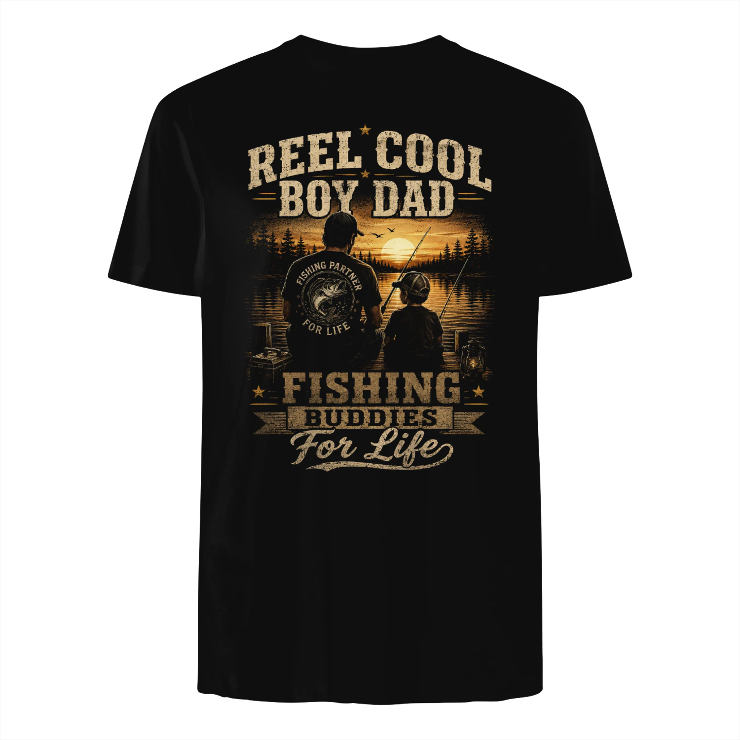 Reel Cool Boy Dad Fishing Buddies for Life 