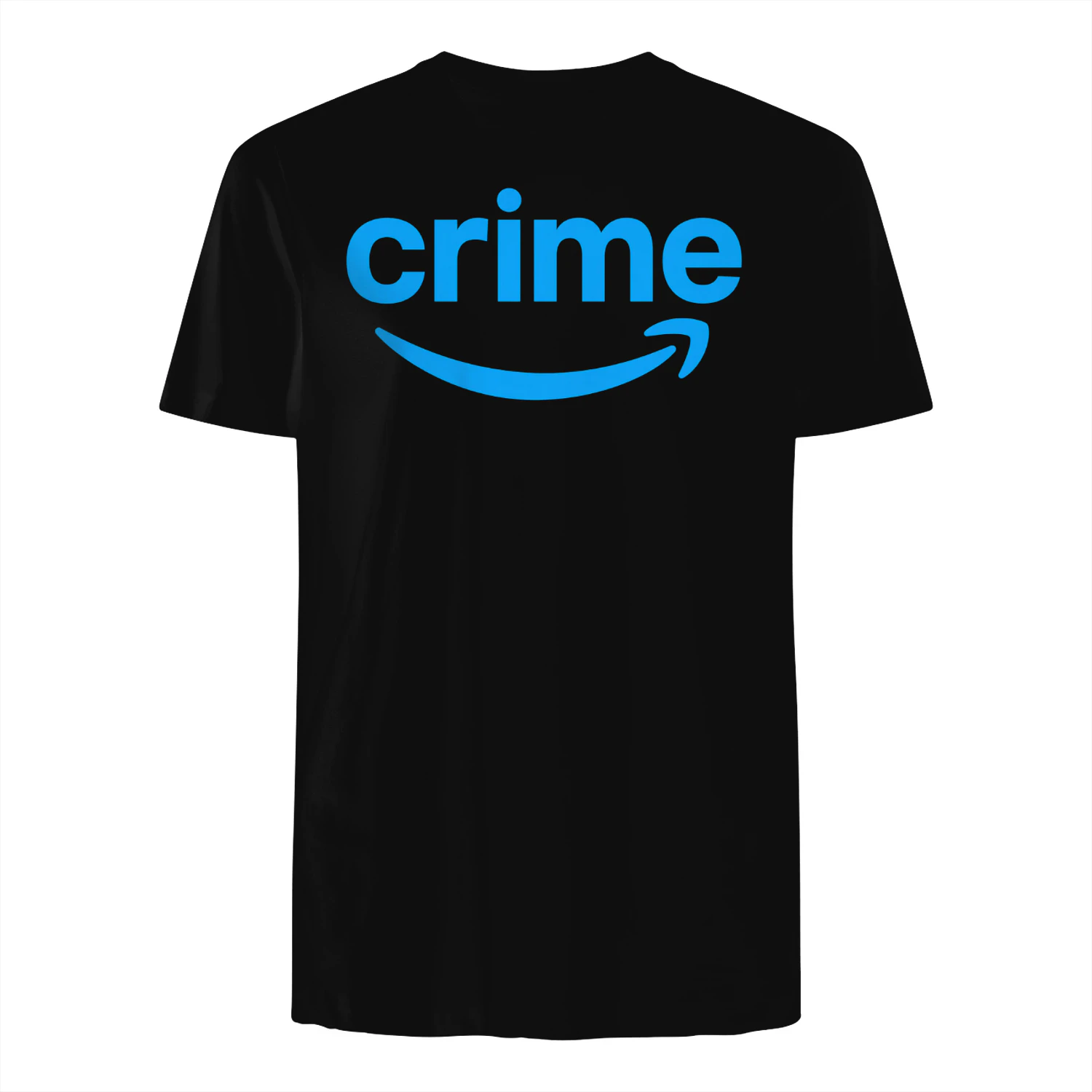 Crime Funny Parody | Minimal Smile Logo Meme Graphic