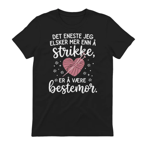 Det eneste jeg elsker mer enn å strikke, er å være bestemor.
