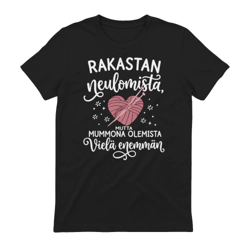 Rakastan neulomista, mutta mummona olemista vielä enemmän.