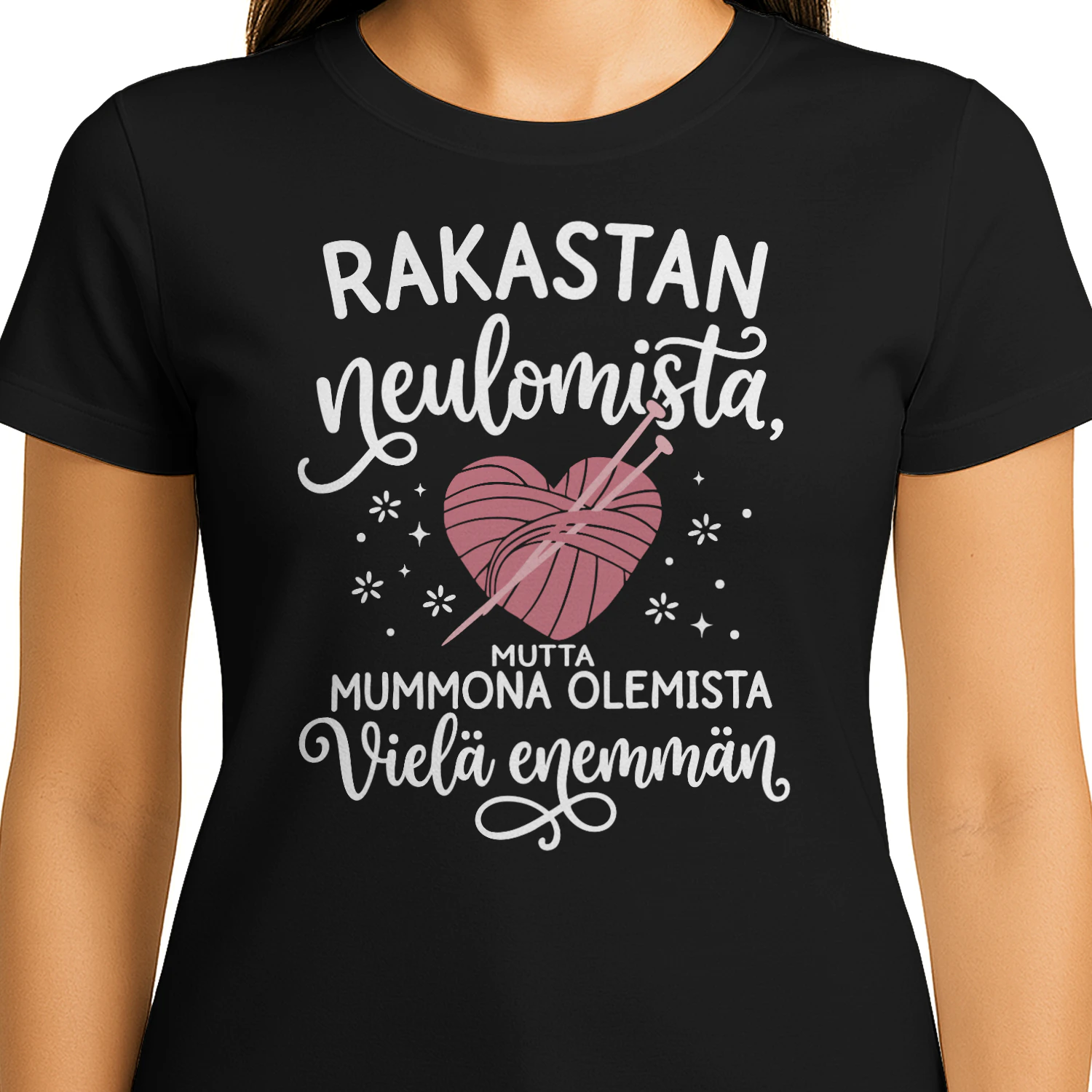 Rakastan neulomista, mutta mummona olemista vielä enemmän.