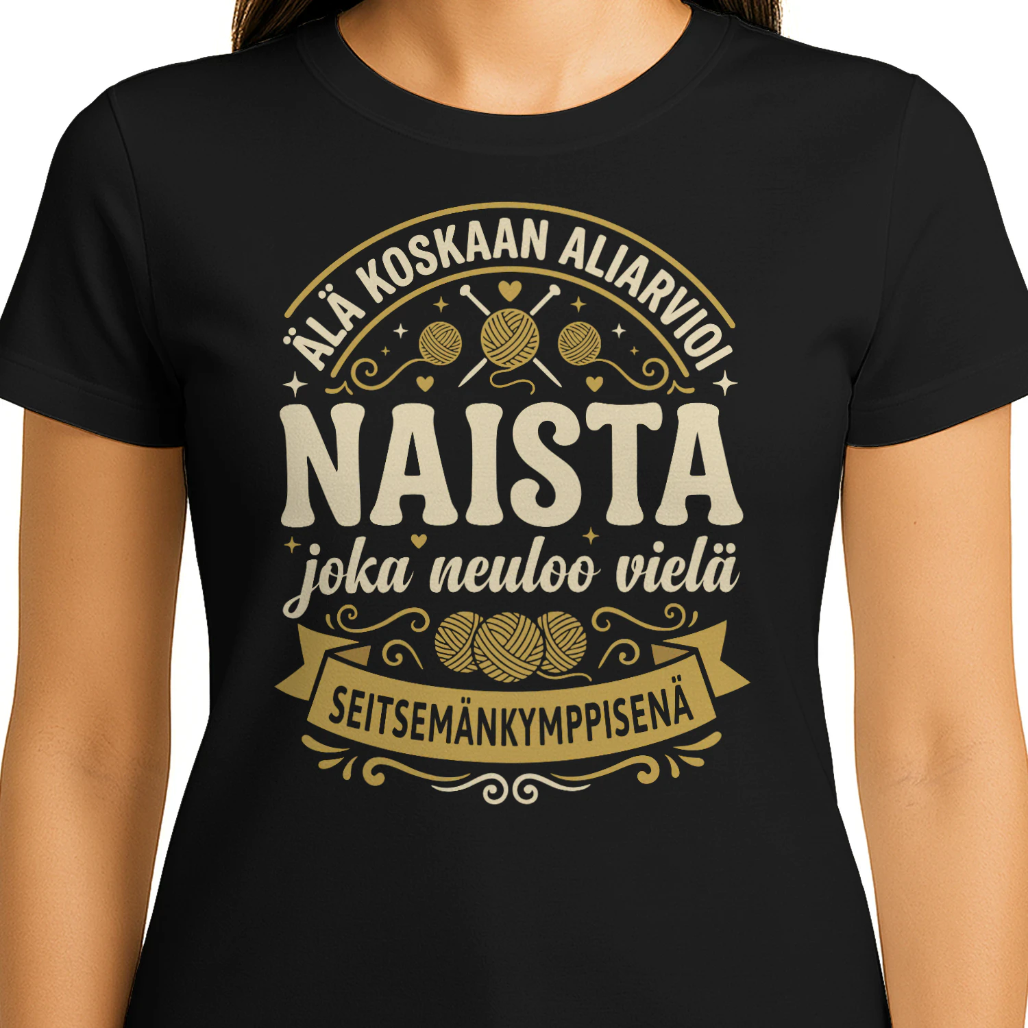 Älä koskaan aliarvioi naista joka neuloo vielä seitsemänkymppisenä.