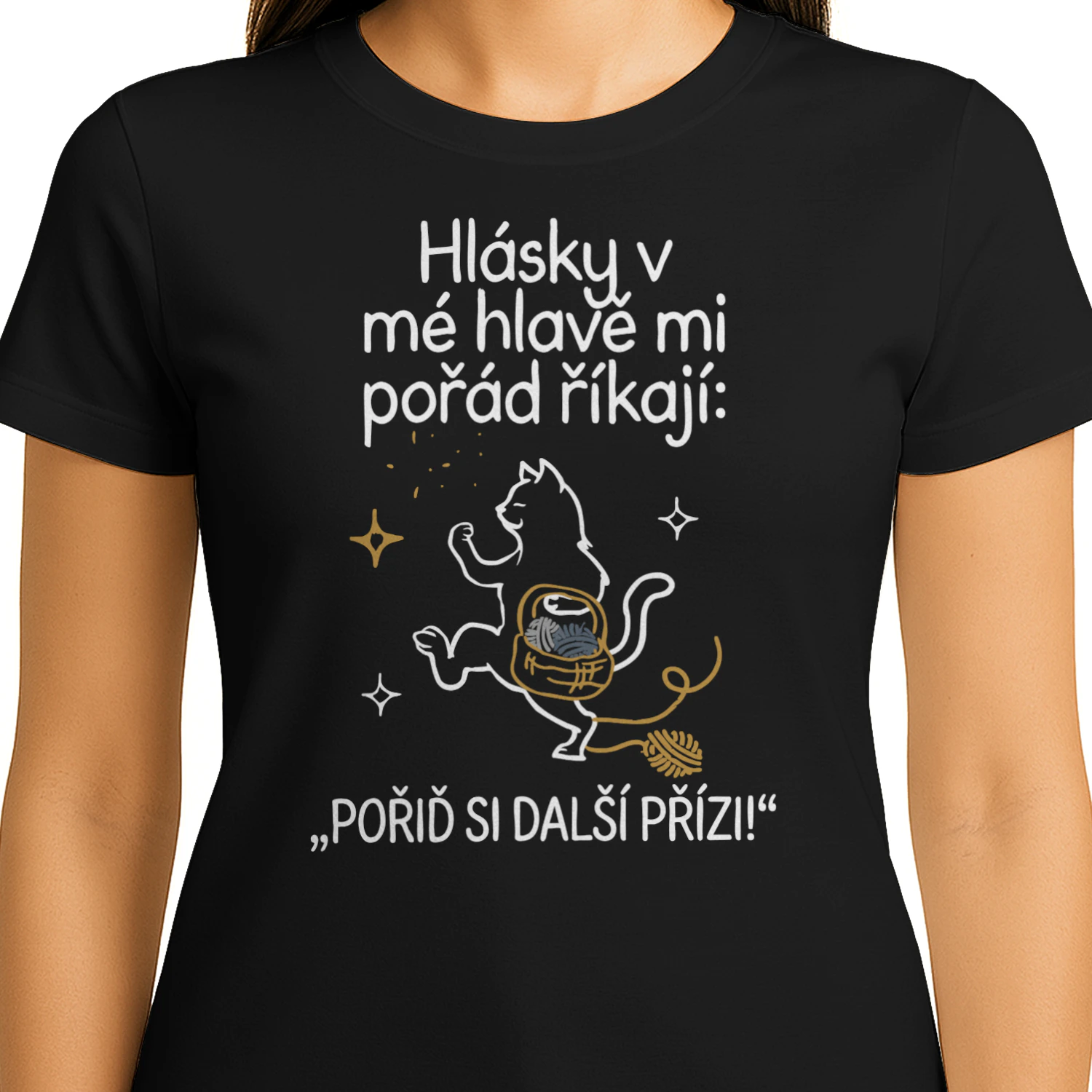 Hlásky v mé hlavě mi pořád říkají: „Pořiď si další přízi!“