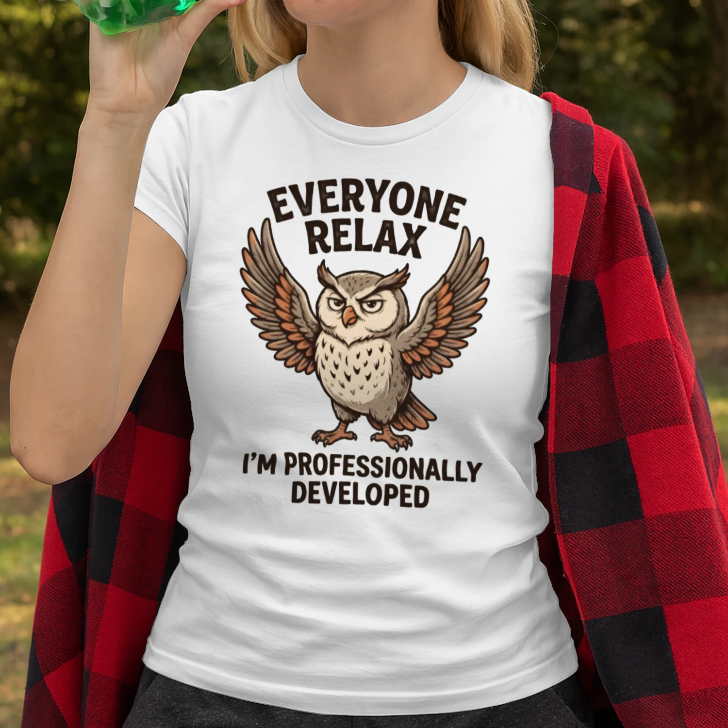 Everyone Relax Funny Wise Owl Professional Humor