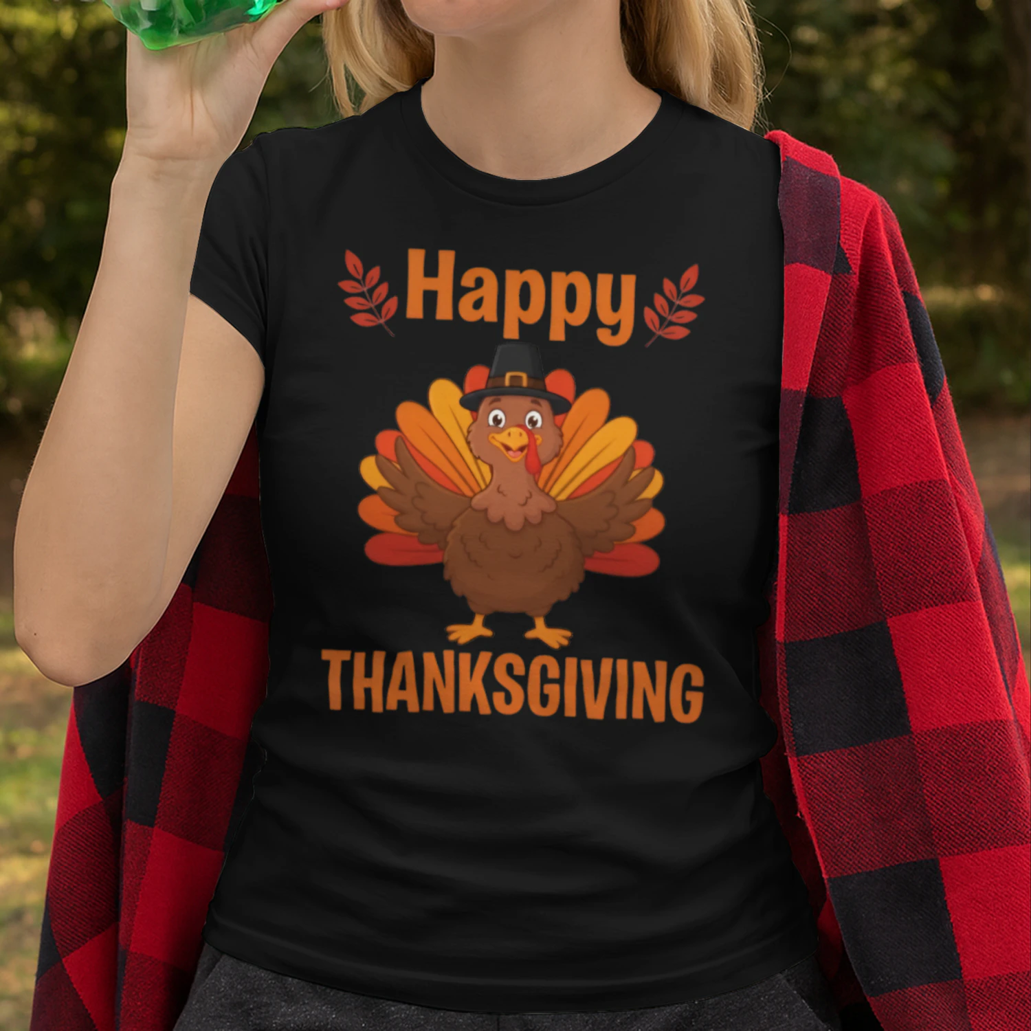 Happy Thanksgiving Funny Turkey Family Dinner