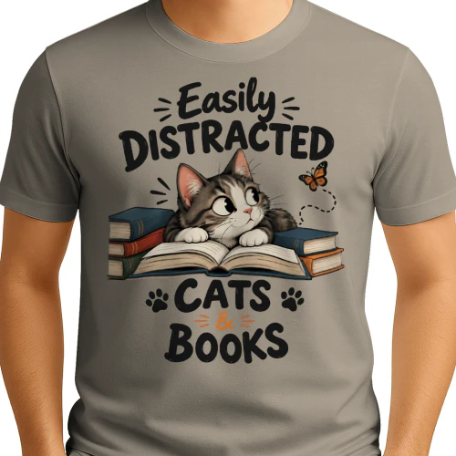 Easily Distracted by Cats & Books 🐱📚