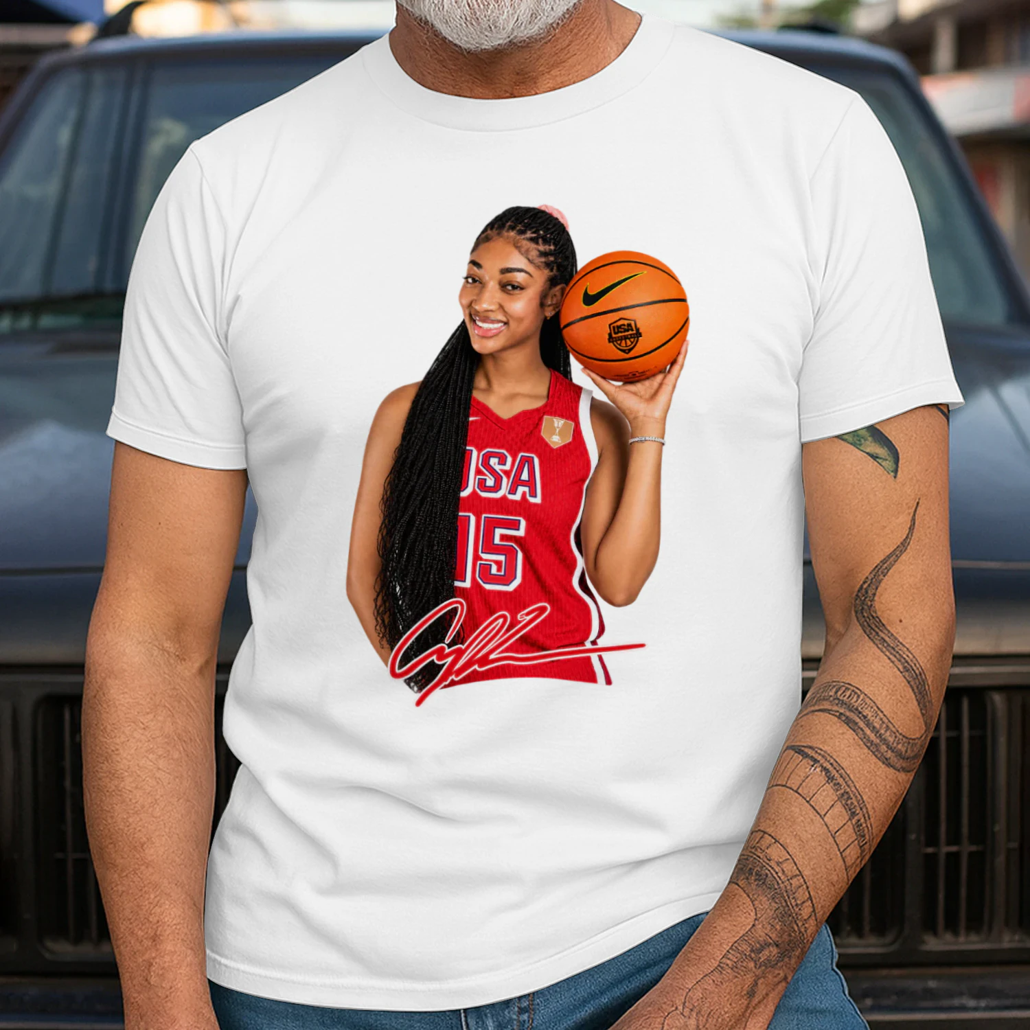 Angel Reese USA No. 15 Signature Tee