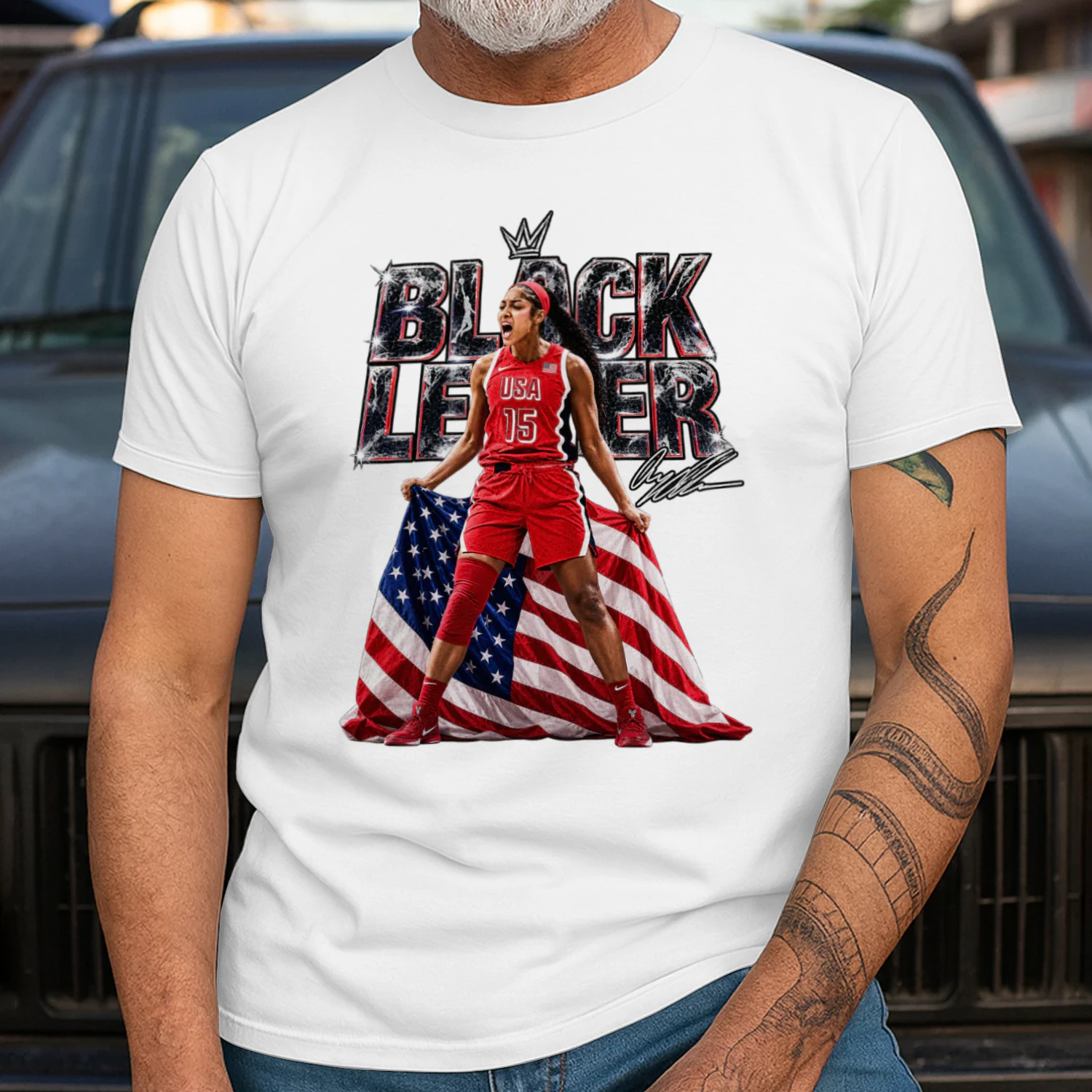 Angel Reese USA Women Basketball Retro 90s Shirt