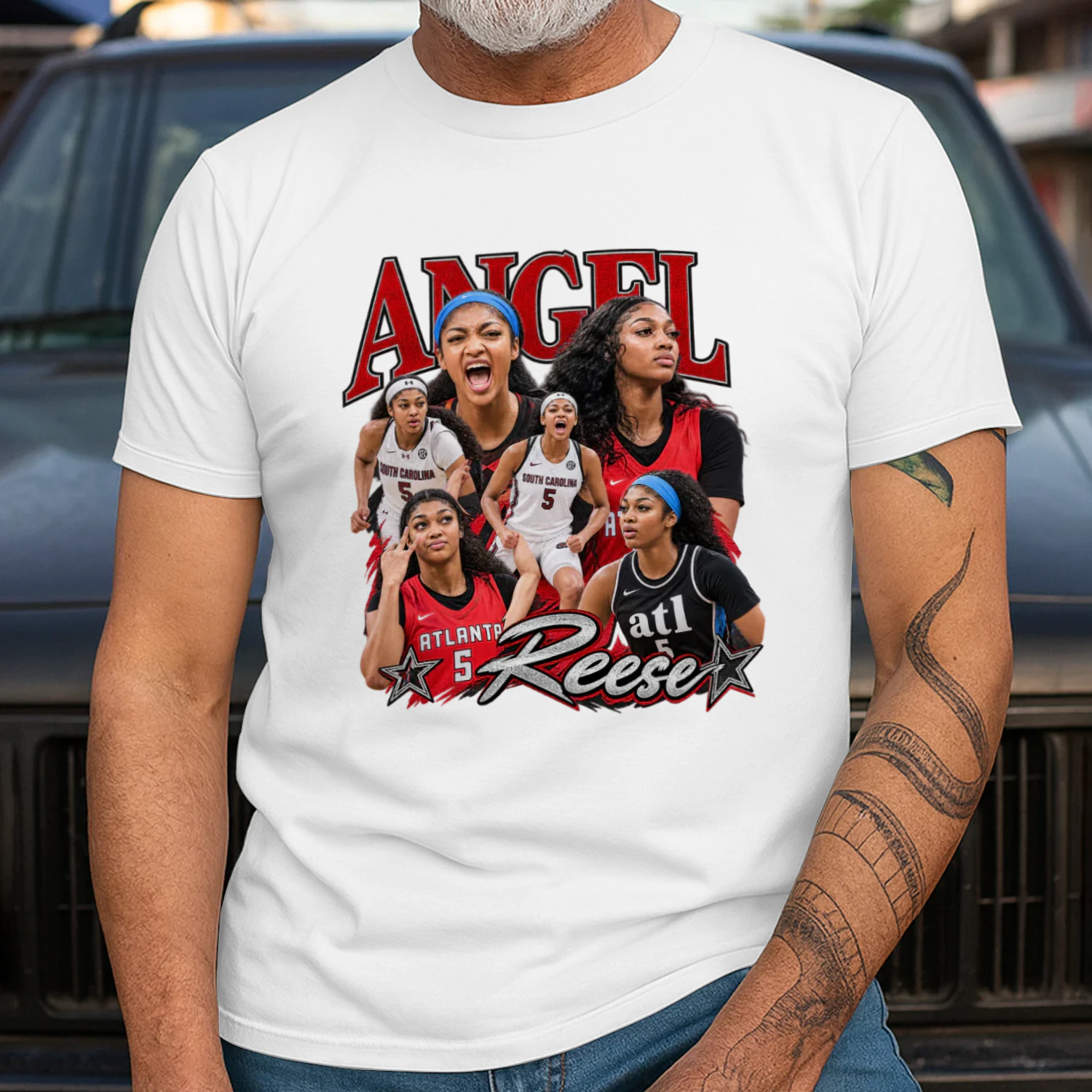 Angel Reese Atlanta Multi-Pose Collage Tee