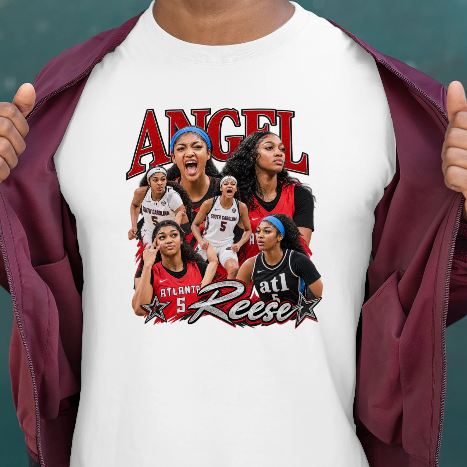 Angel Reese Atlanta Multi-Pose Collage Tee