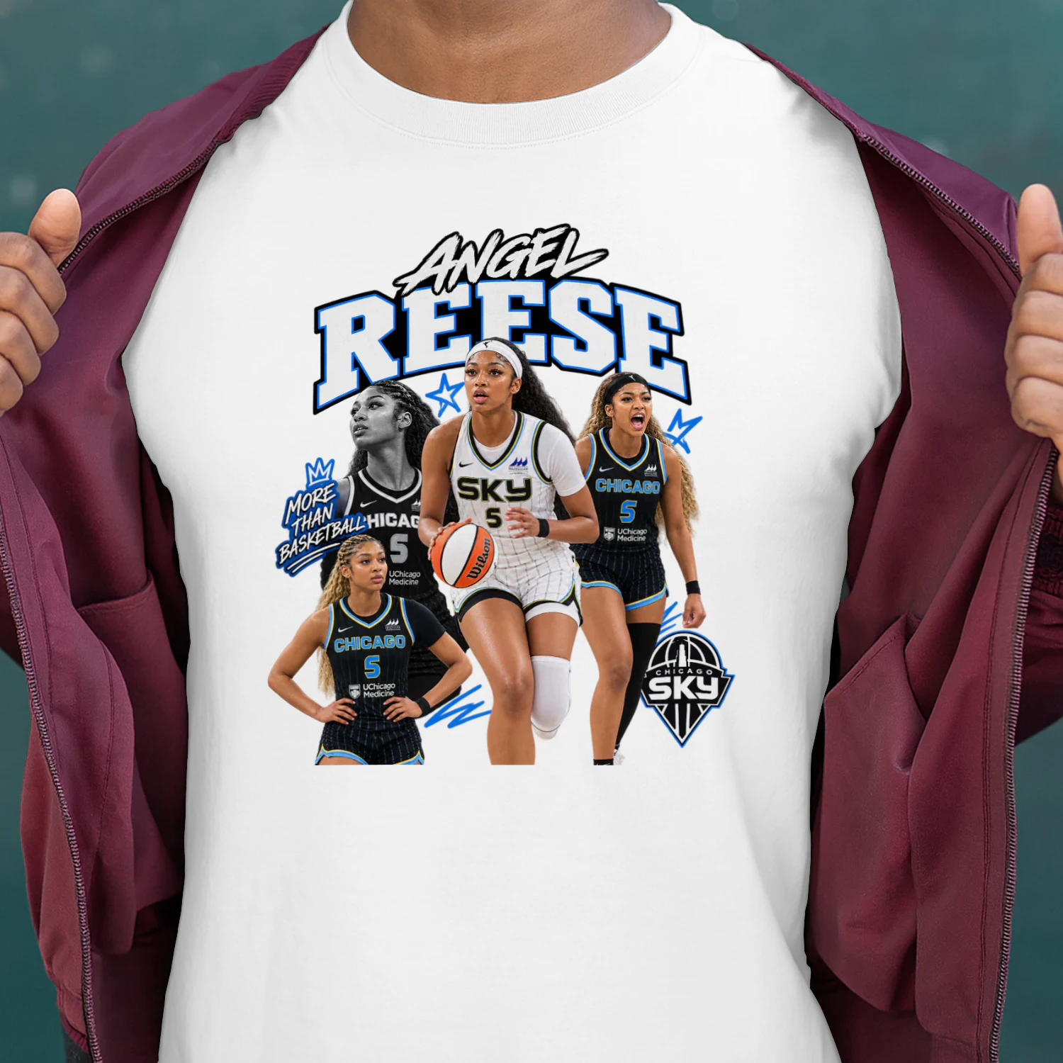 Angel Reese Chicago Sky Tee WNBA Graphic Unisex Shirt