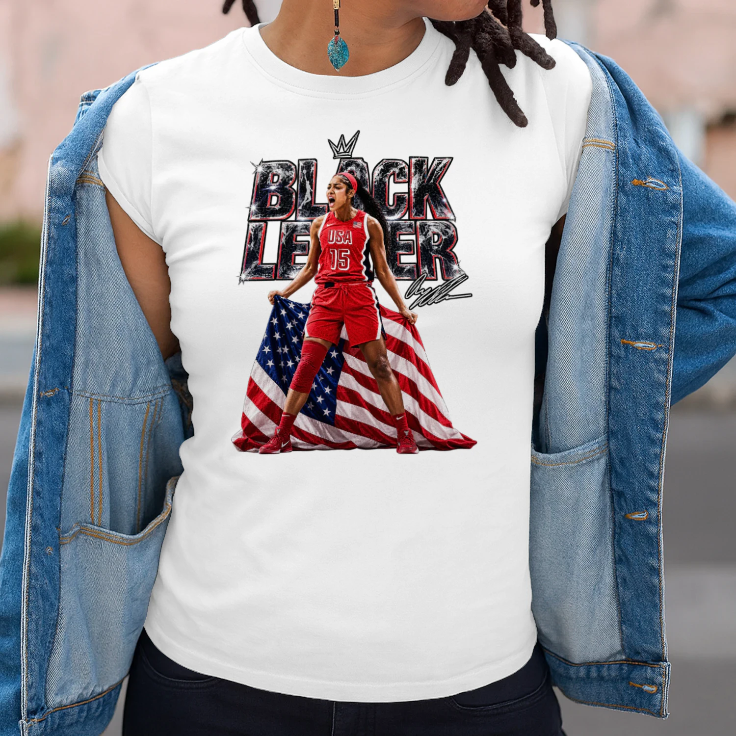 Angel Reese USA Women Basketball Retro 90s Shirt
