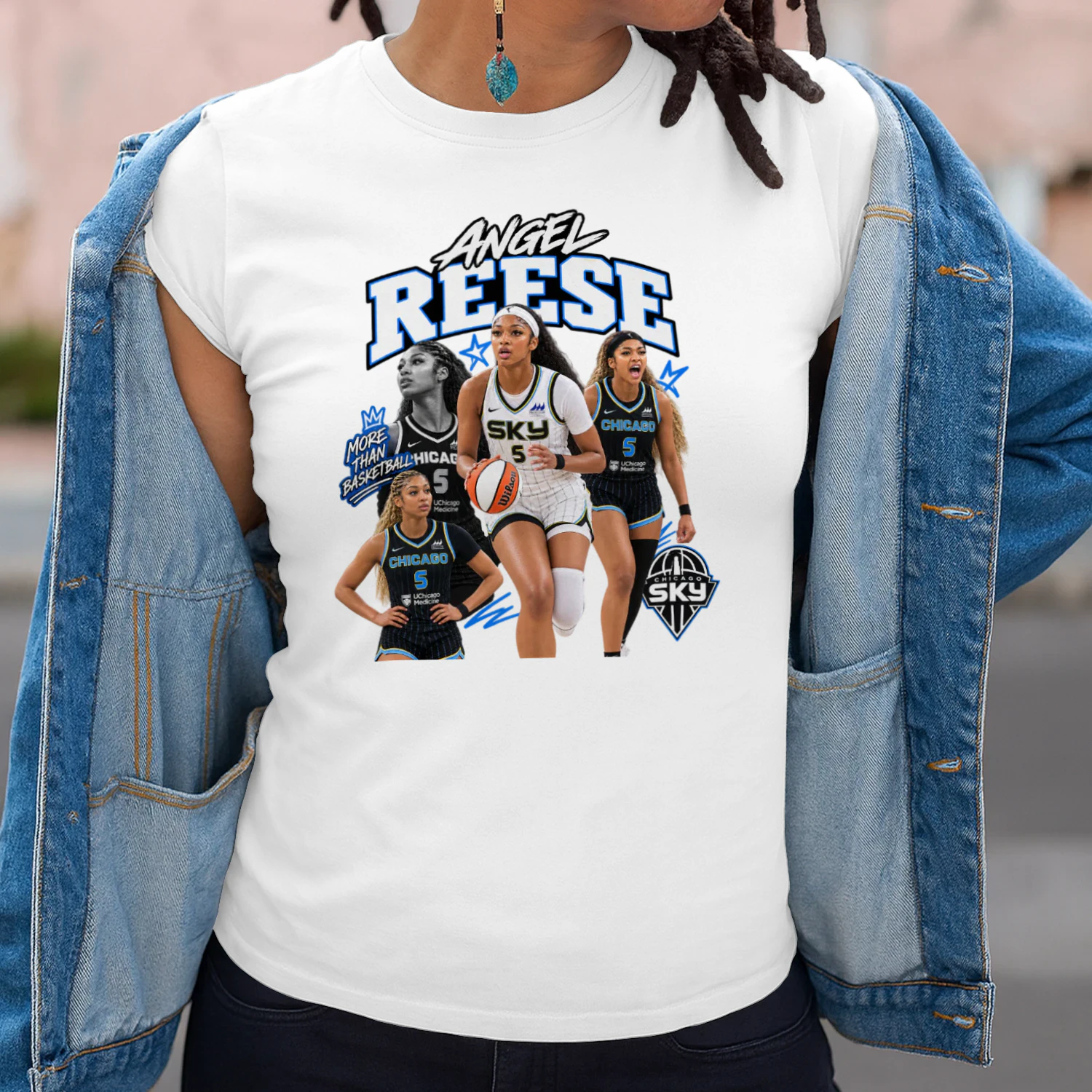 Angel Reese Chicago Sky Tee WNBA Graphic Unisex Shirt