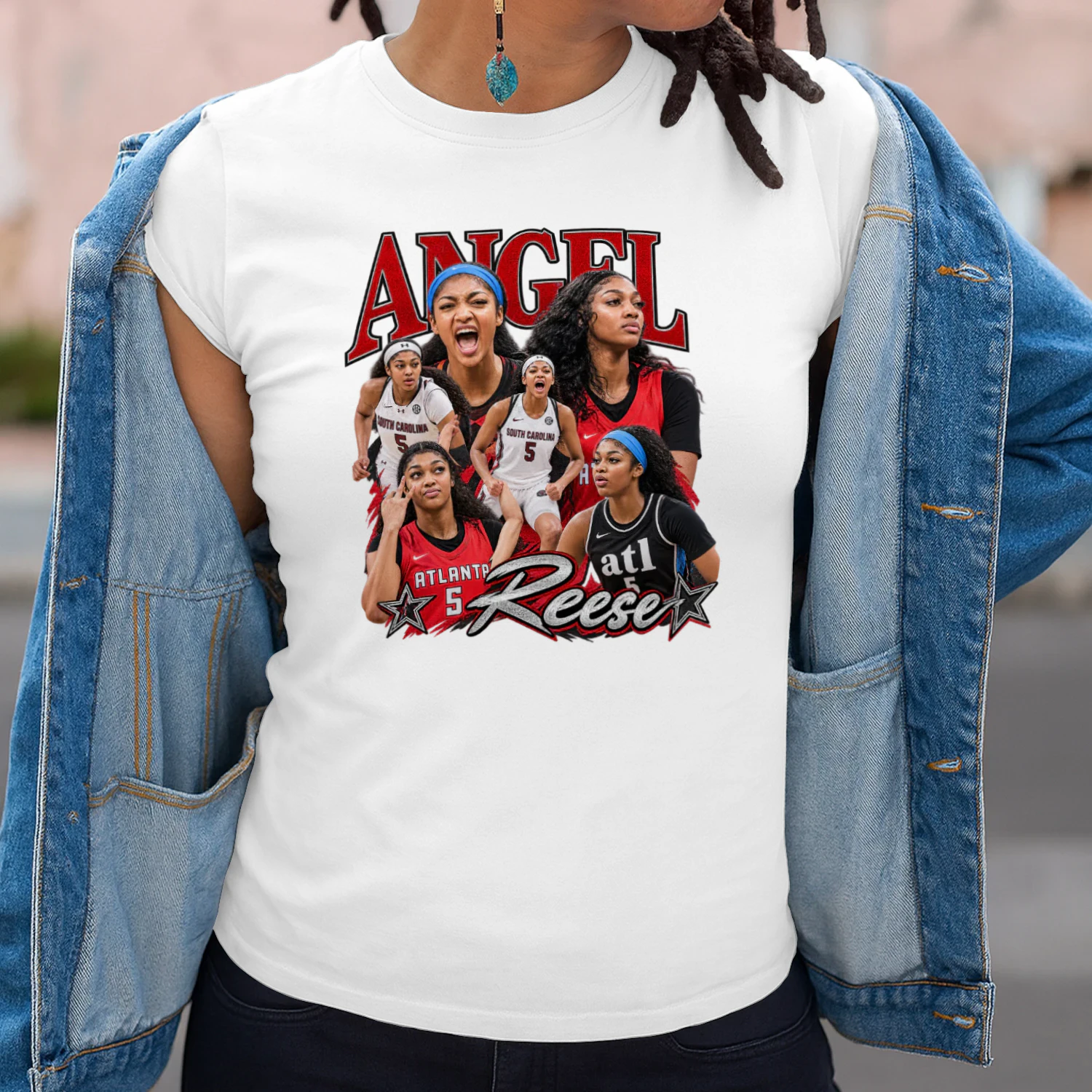Angel Reese Atlanta Multi-Pose Collage Tee