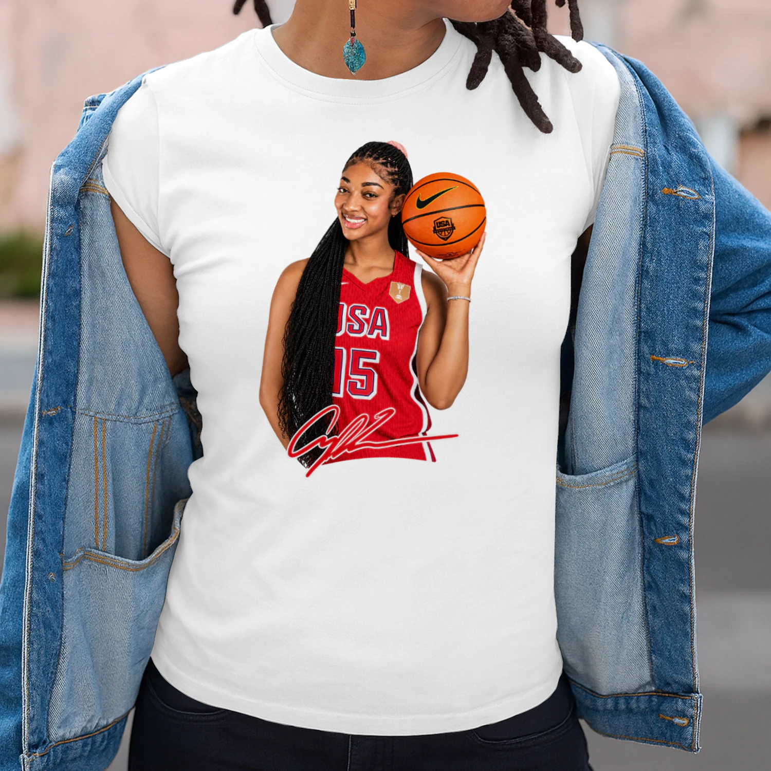 Angel Reese USA No. 15 Signature Tee