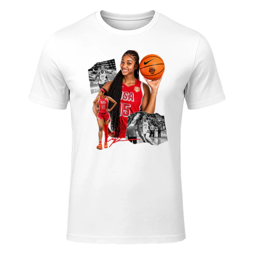 Angel Reese USA No. 15 Collage Tee
