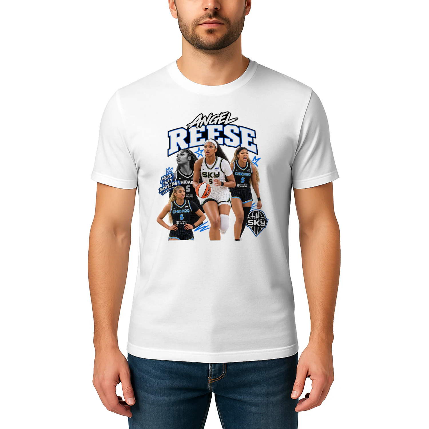 Angel Reese Chicago Sky Tee WNBA Graphic Unisex Shirt