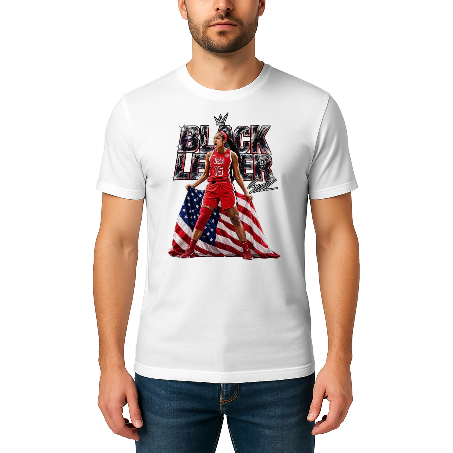 Angel Reese USA Women Basketball Retro 90s Shirt