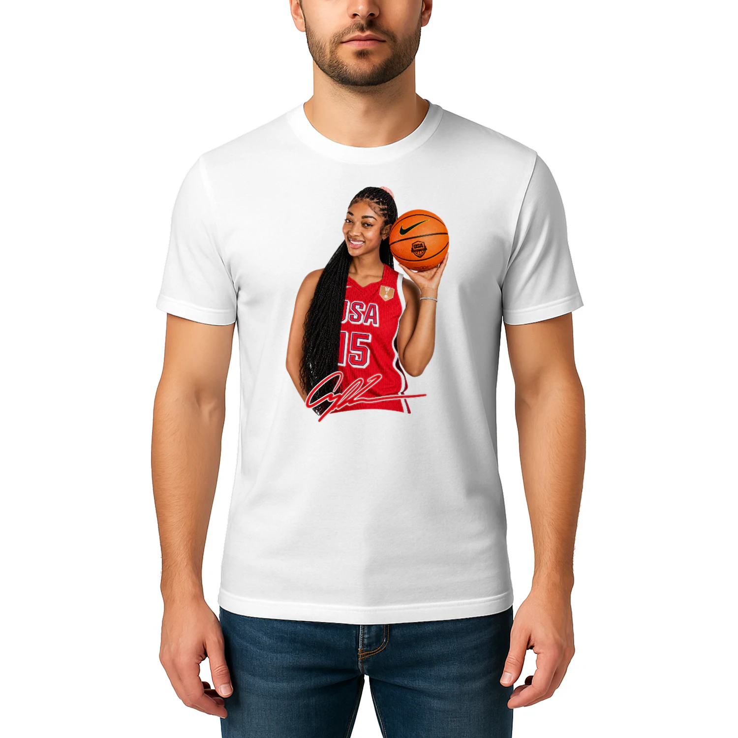Angel Reese USA No. 15 Signature Tee