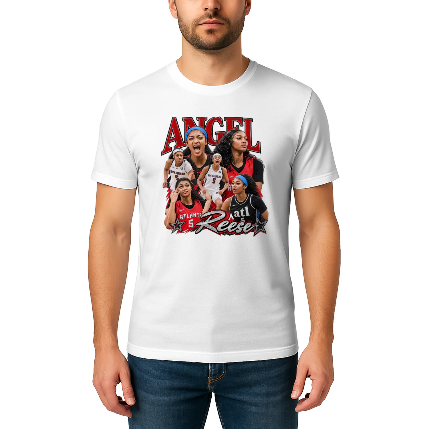 Angel Reese Atlanta Multi-Pose Collage Tee