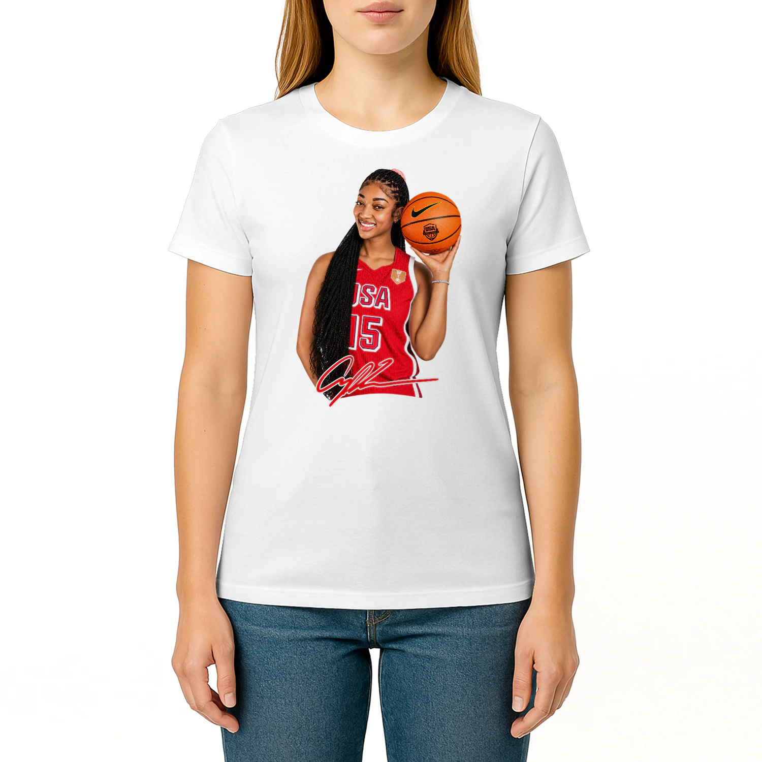 Angel Reese USA No. 15 Signature Tee