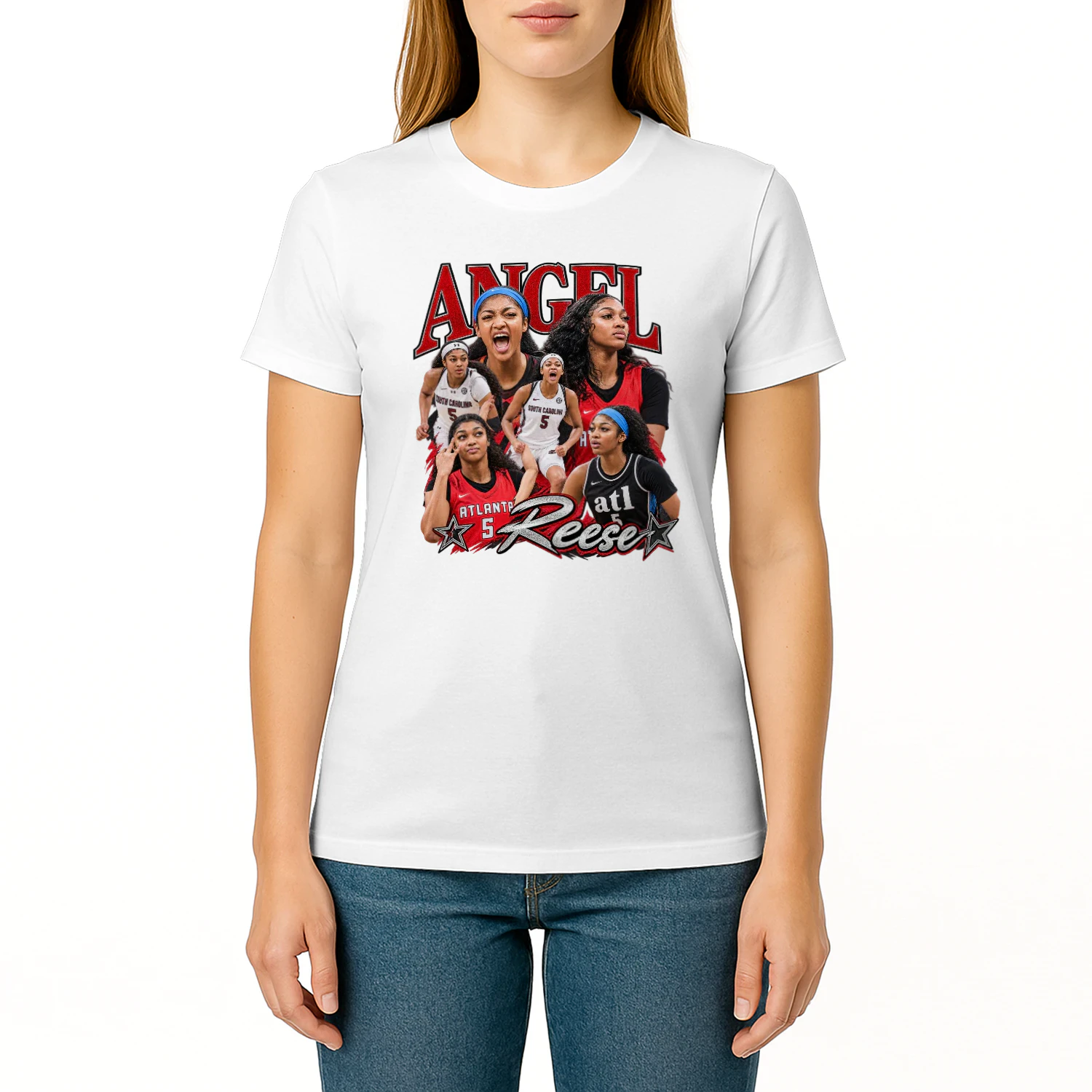 Angel Reese Atlanta Multi-Pose Collage Tee