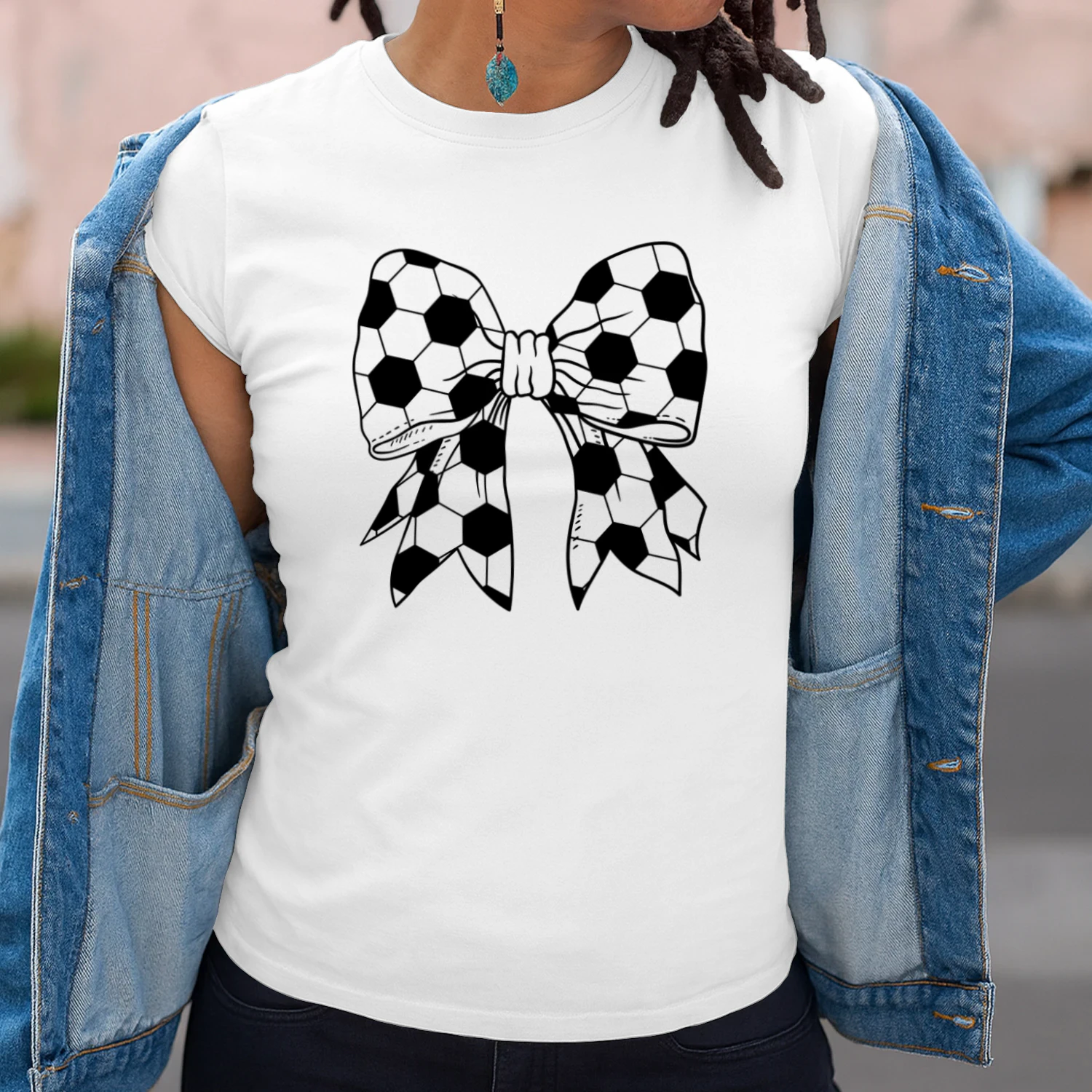 Coquette bow Mom Soccer Bow Design, Cute Soccer Mom Shirt Graphic, Sport Bow Tie Clipart, Printable  File