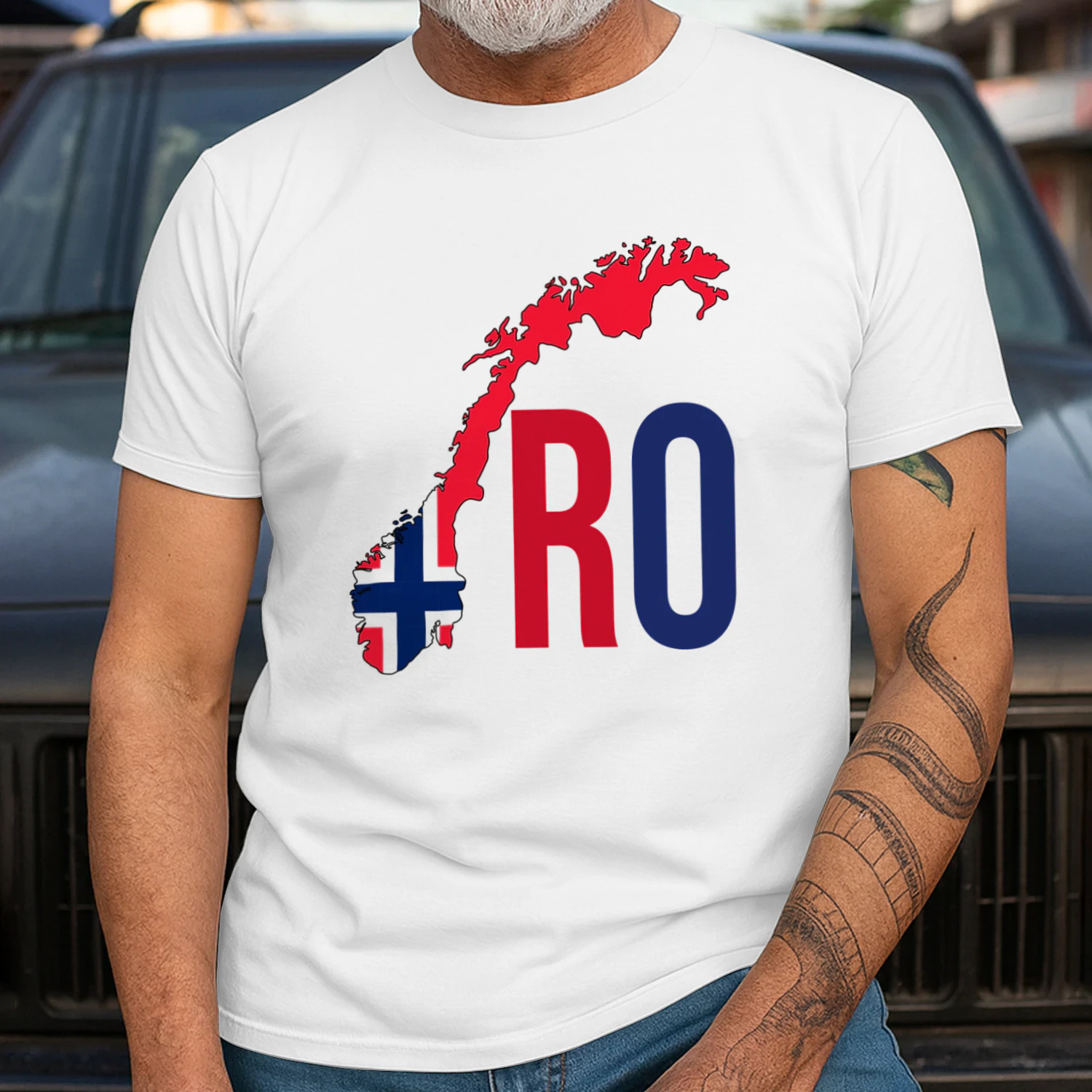 RO Norway Norwegian Flag Row PNG  Design, Red Norway Pride Graphic for Men, Women & Kids, 