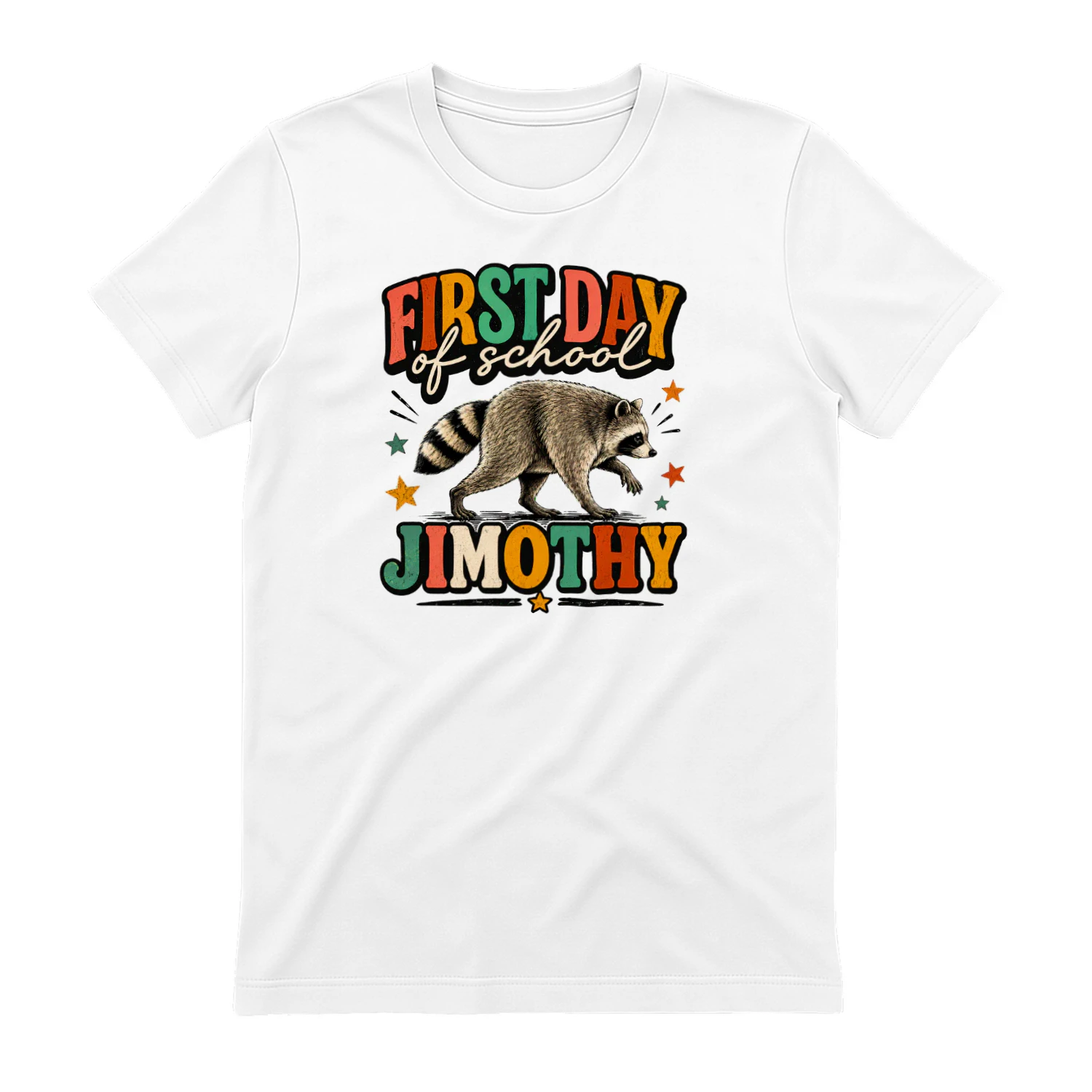 Back to School Jimothy Raccoon First Day of School Classic Unisex T-shirt
