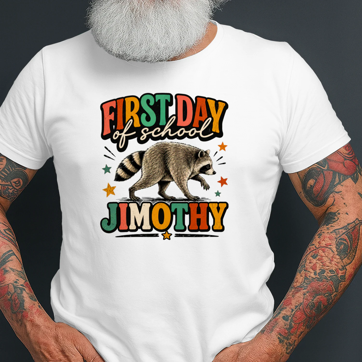 Back to School Jimothy Raccoon First Day of School Classic Unisex T-shirt