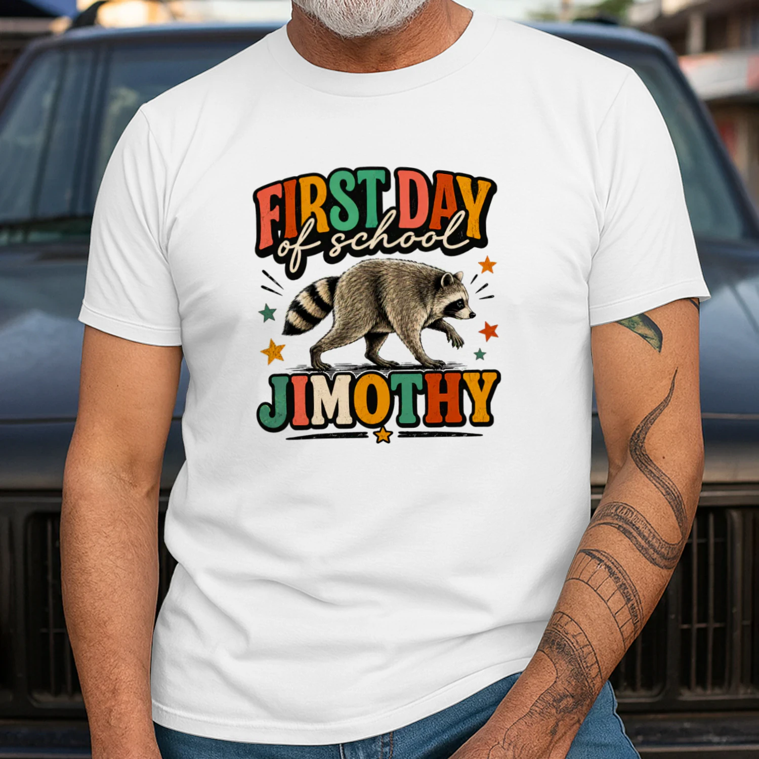 Back to School Jimothy Raccoon First Day of School Classic Unisex T-shirt