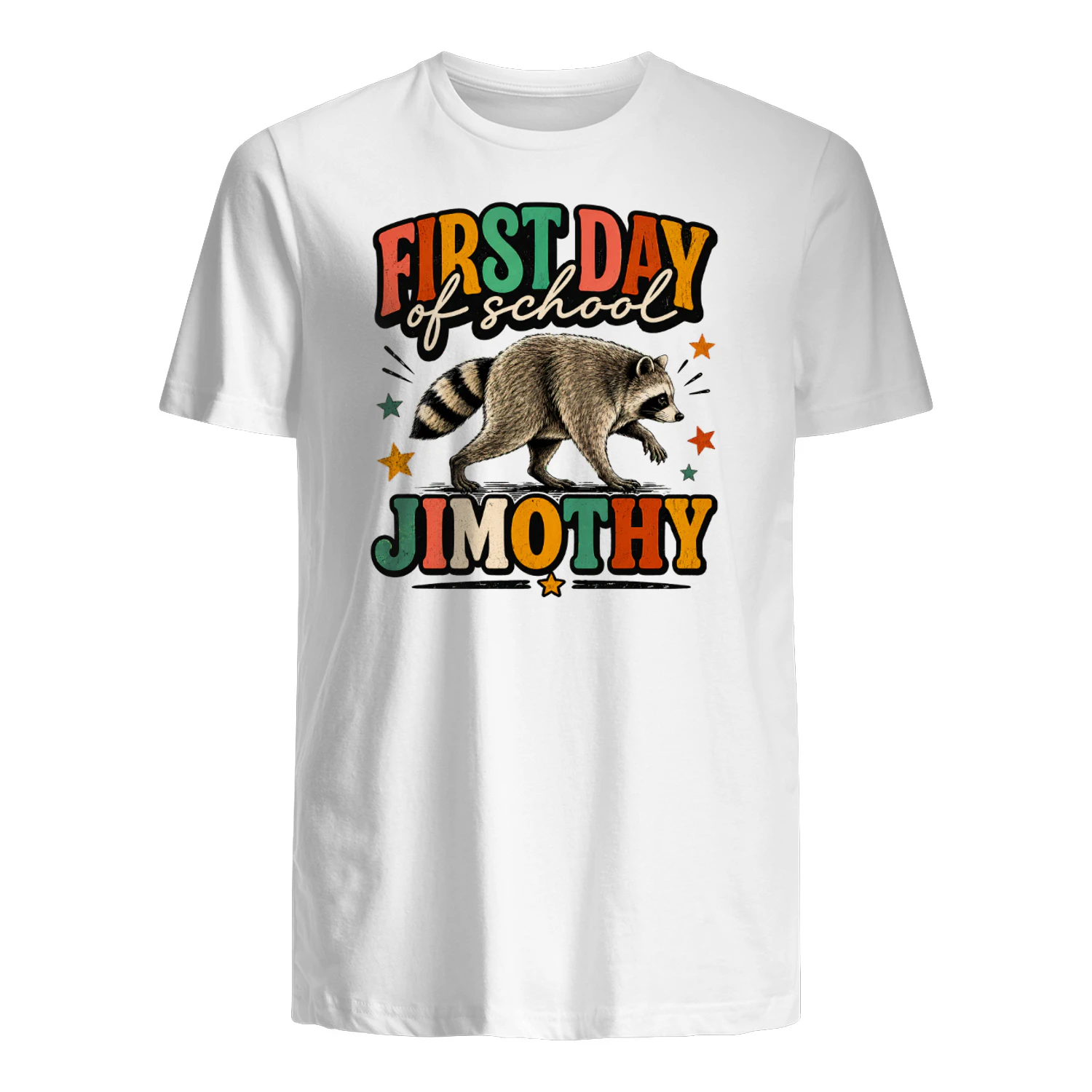 Back to School Jimothy Raccoon First Day of School Classic Unisex T-shirt