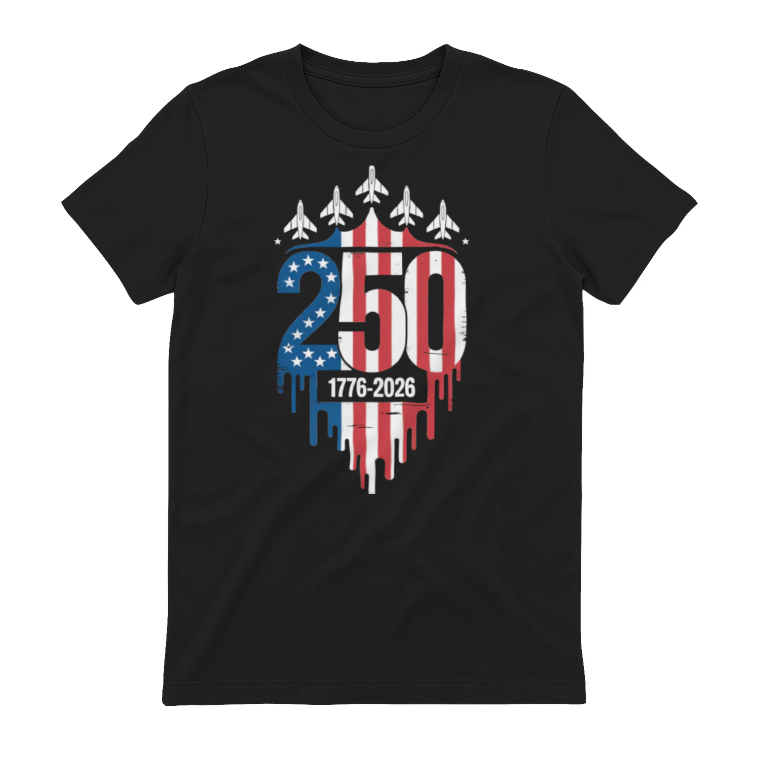 Patriot 250th Anniversary USA 1776-2026 Fighter 4th of July Classic Unisex T-shirt