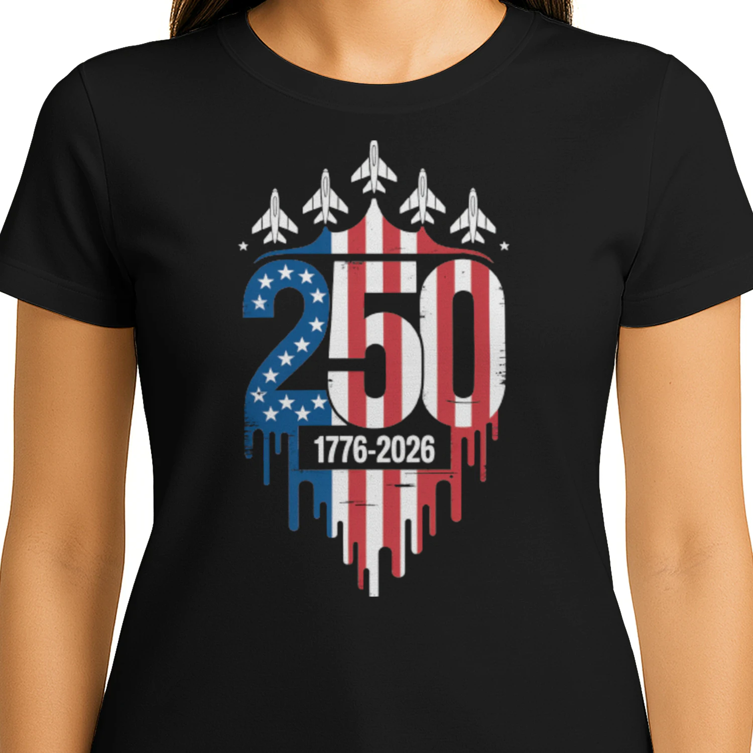 Patriot 250th Anniversary USA 1776-2026 Fighter 4th of July Classic Unisex T-shirt