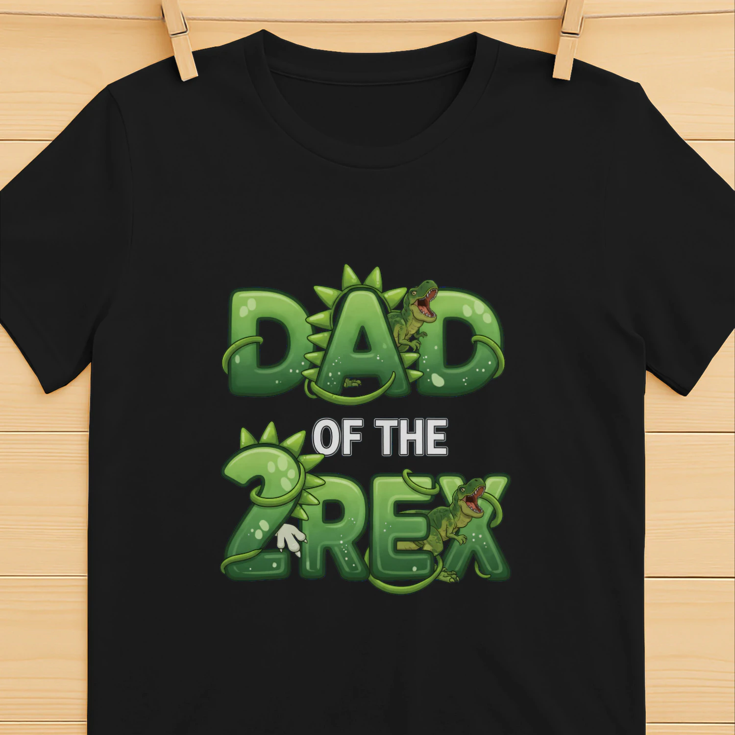 Two Rex 2nd Birthday Second Dinosaur 2 Year Old Classic Unisex T-shirt