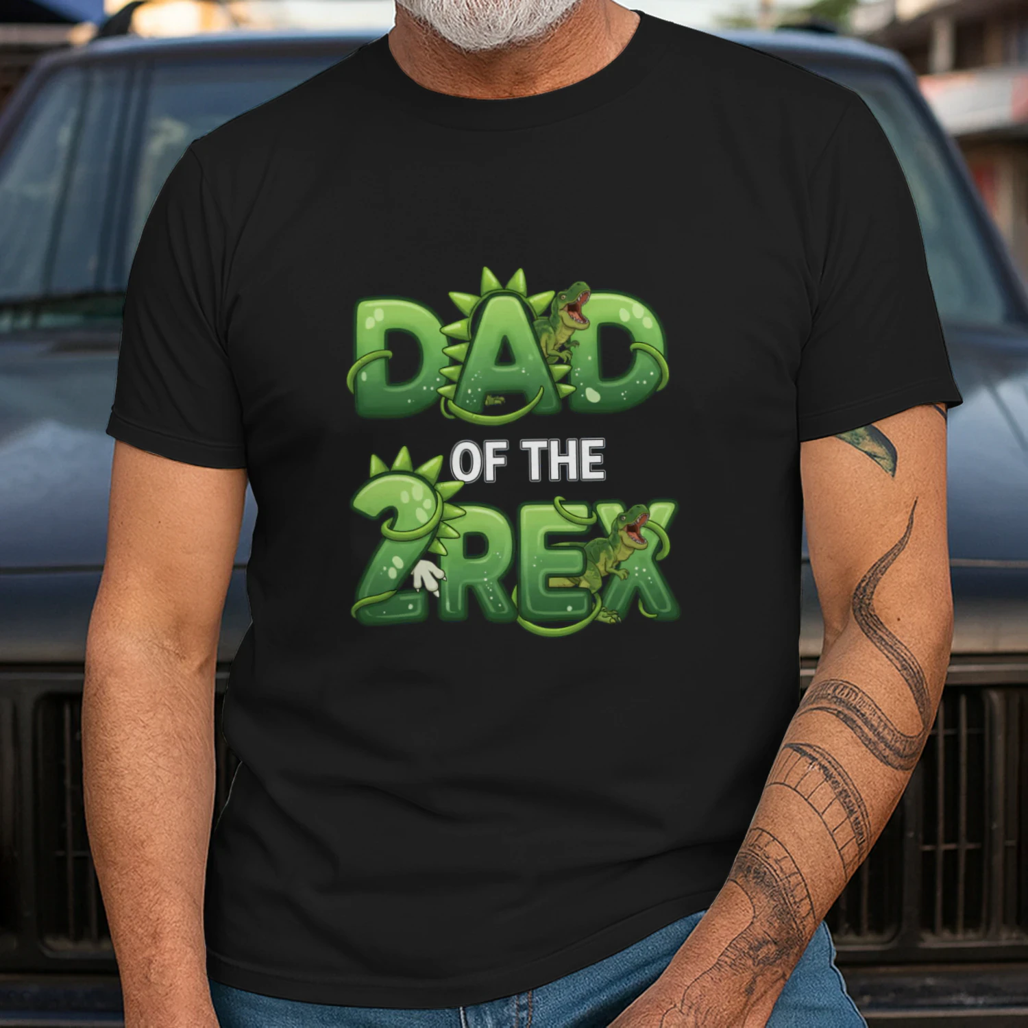 Two Rex 2nd Birthday Second Dinosaur 2 Year Old Classic Unisex T-shirt