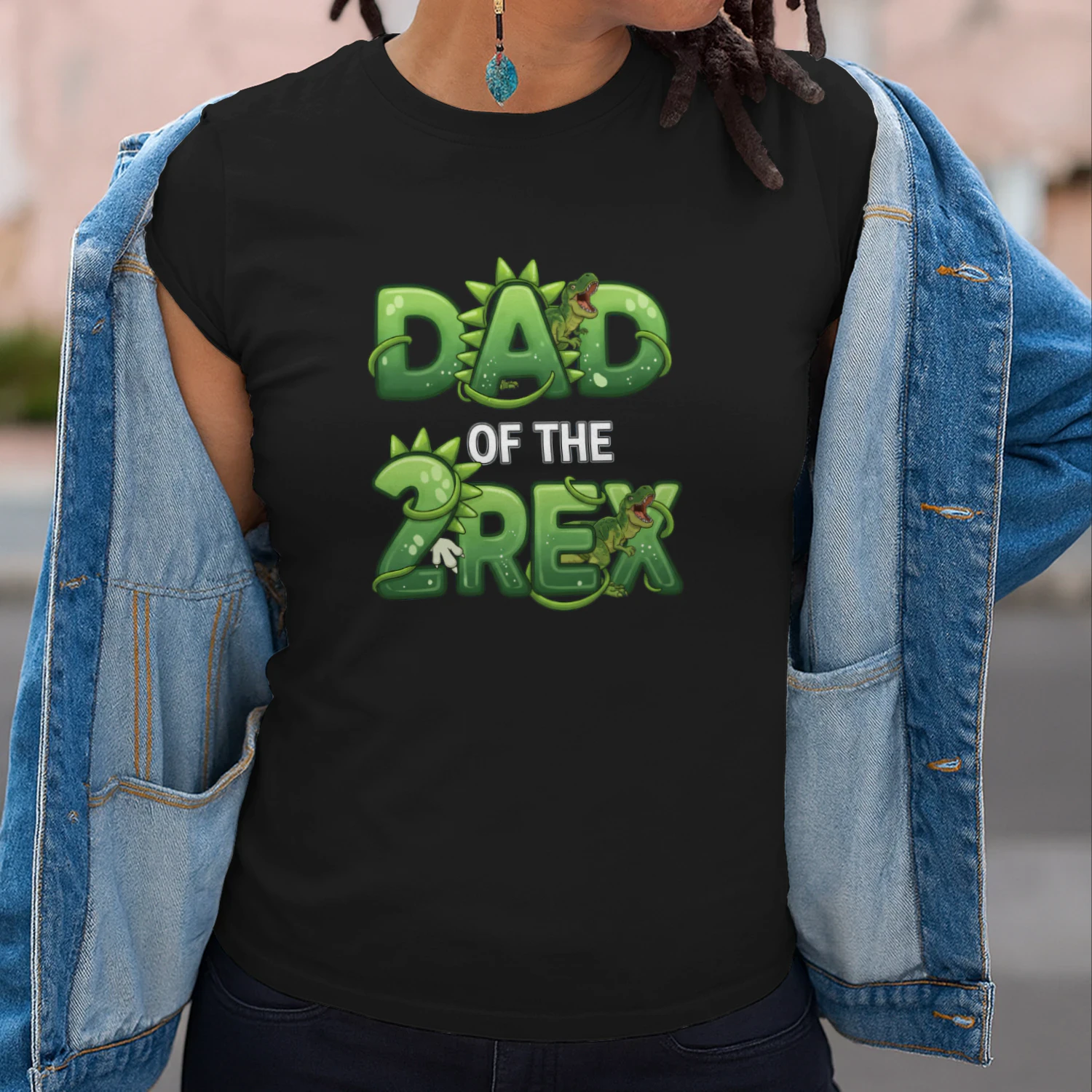 Two Rex 2nd Birthday Second Dinosaur 2 Year Old Classic Unisex T-shirt