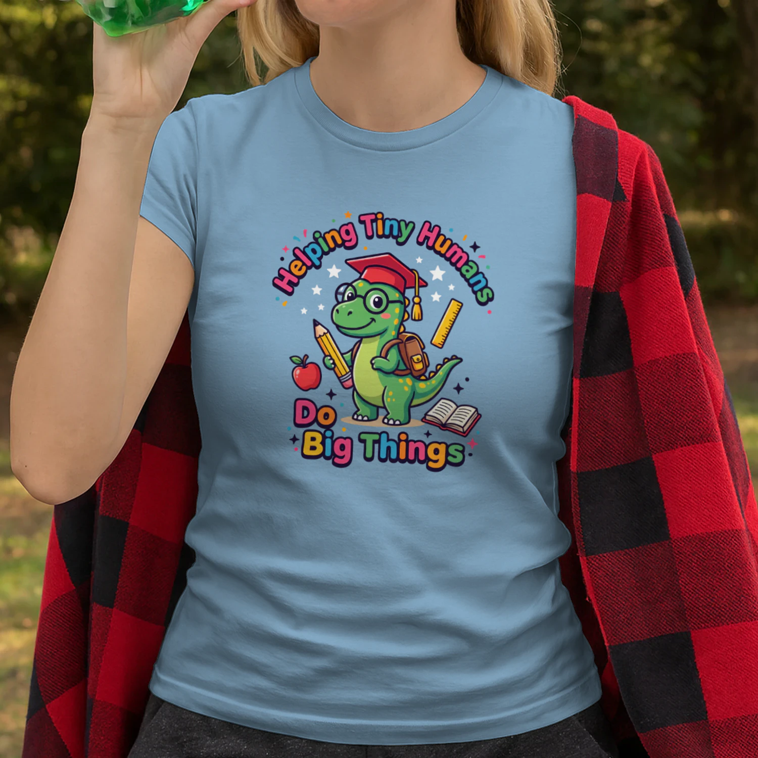 Dino School Squad Helping Tiny Humans Do Big Things Classic Unisex T-shirt