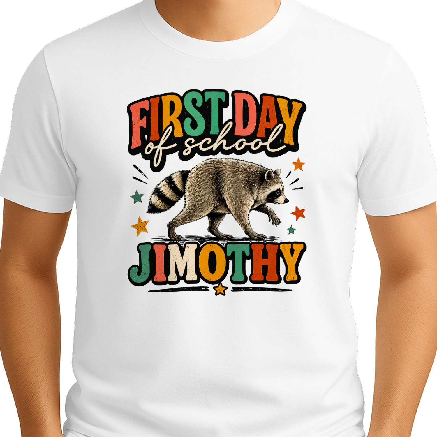 Back to School Jimothy Raccoon First Day of School Classic Unisex T-shirt